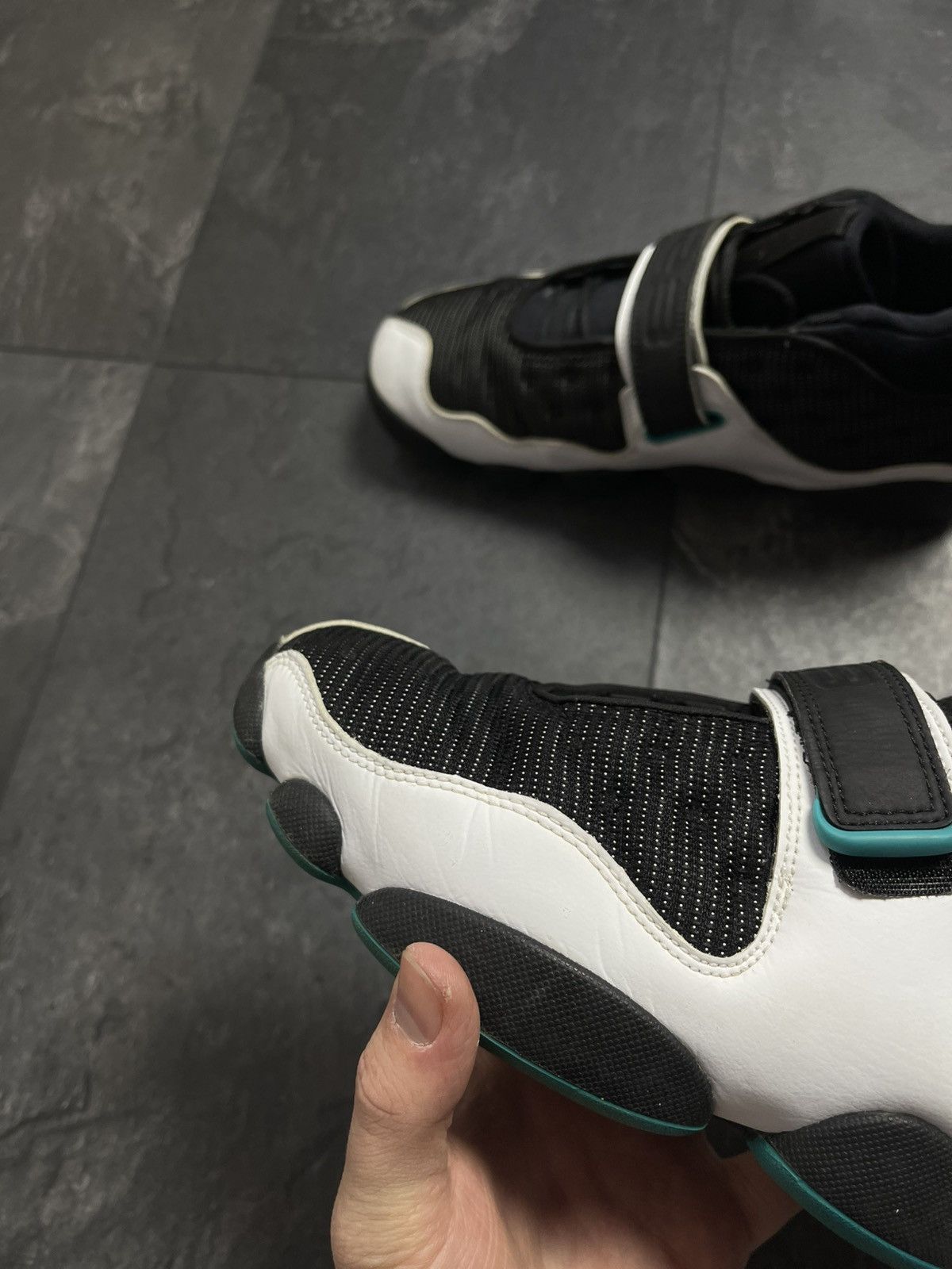 Streetwear Air Jordan Black Cat Retro Black Turbo Green White Size US 8.5 / EU 41-42 - 10 Thumbnail