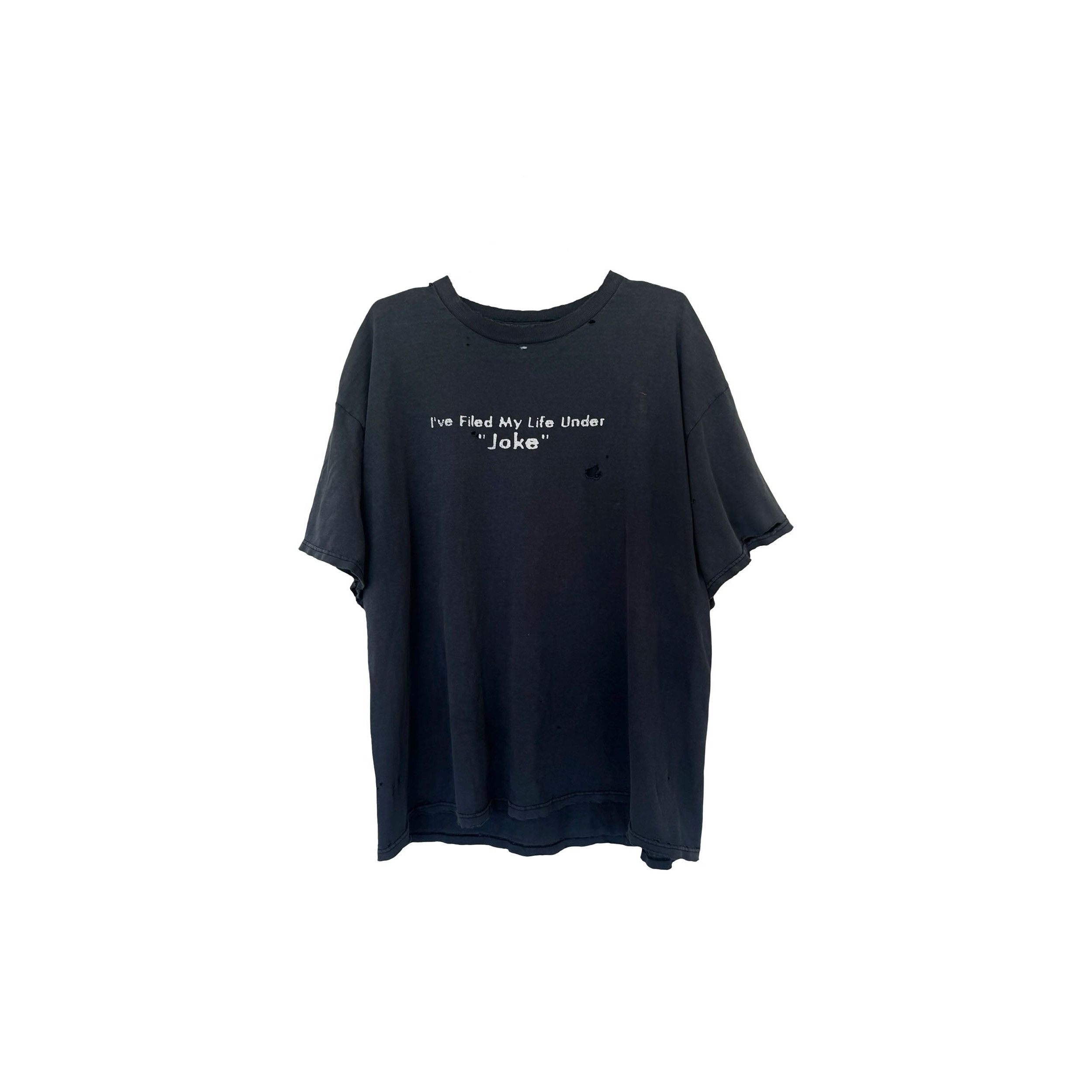 Vintage My Lifes A Joke Thrashed Tee Size US XL / EU 56 / 4 - 1 Thumbnail