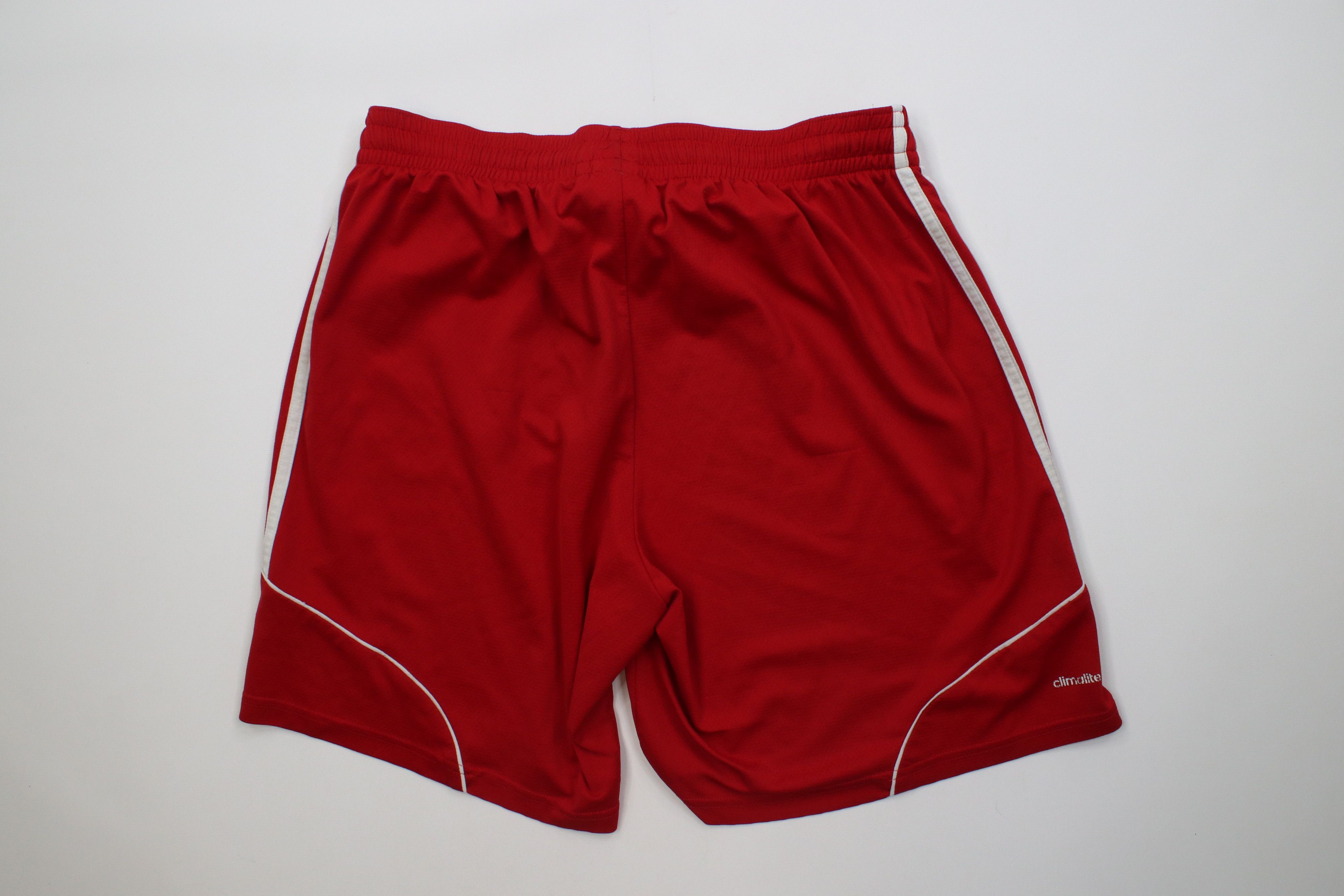 Adidas Vintage Y2K Adidas Knee Running Jogging Soccer Shorts Red Size US 34 / EU 50 - 9 Thumbnail