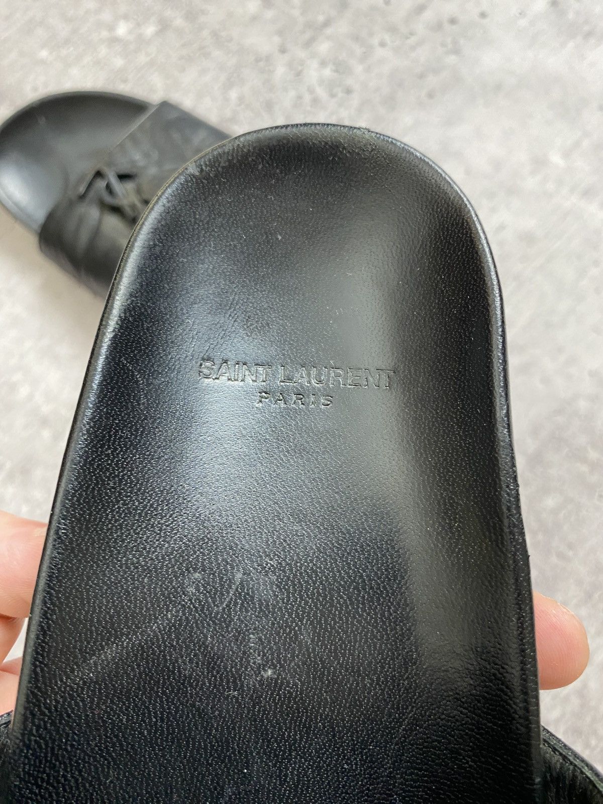 Saint Laurent Paris Saint Laurent Paris Leather Sandals Size US 7.5 / IT 37.5 - 6 Thumbnail