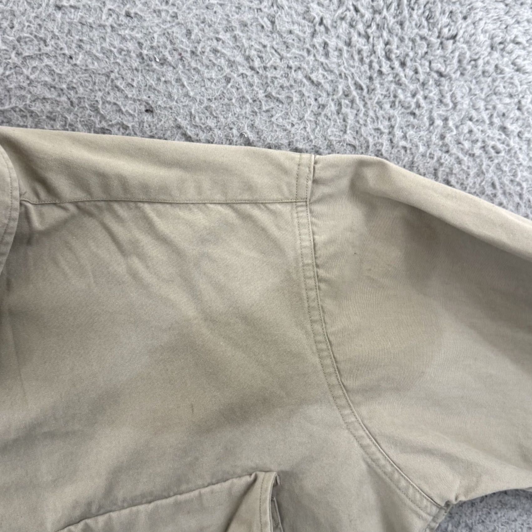 Abercrombie & Fitch VINTAGE Abercrombie & Fitch Safari Shirt Mens L Beige Long Sleeve 50s USA Cotton Button-Up Casual Workwear 50s Retro Classic Outdoors Hipster Size US L / EU 52-54 / 3 - 6 Thumbnail