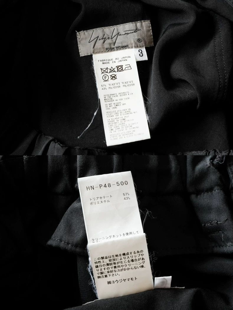 Yohji Yamamoto Yohji Yamamoto Yohji Yamamoto Black Loose Fit Trousers Size US 26 / EU 42 - 6 Thumbnail