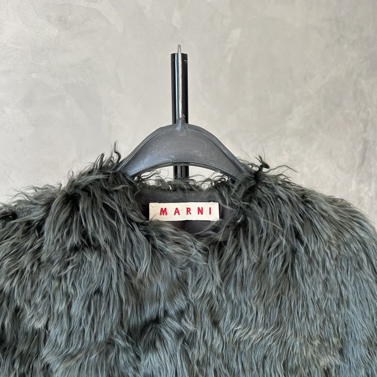 Marni Marni 100% Lama Alpaca Real Fur Shrug / Stole Size 38 Size XS / US 0-2 / IT 36-38 - 4 Thumbnail