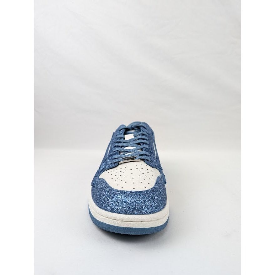Amiri o1rshd1 Shimmer Skeleton Top Low Sneakers in White/Blue Size US 12 / EU 45 - 9 Thumbnail