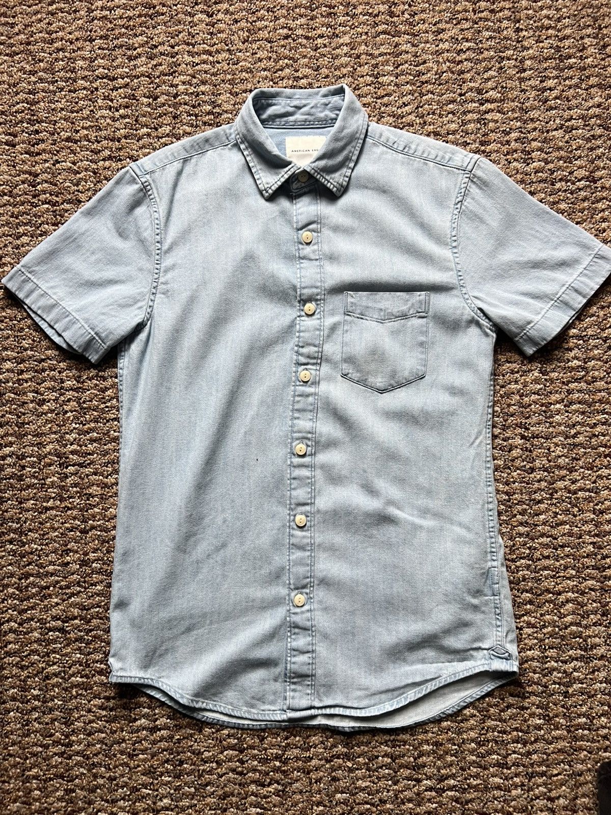 American Eagle Outfitters Short Sleeve Button Shirt Size US XS / EU 42 / 0 - 1 Thumbnail