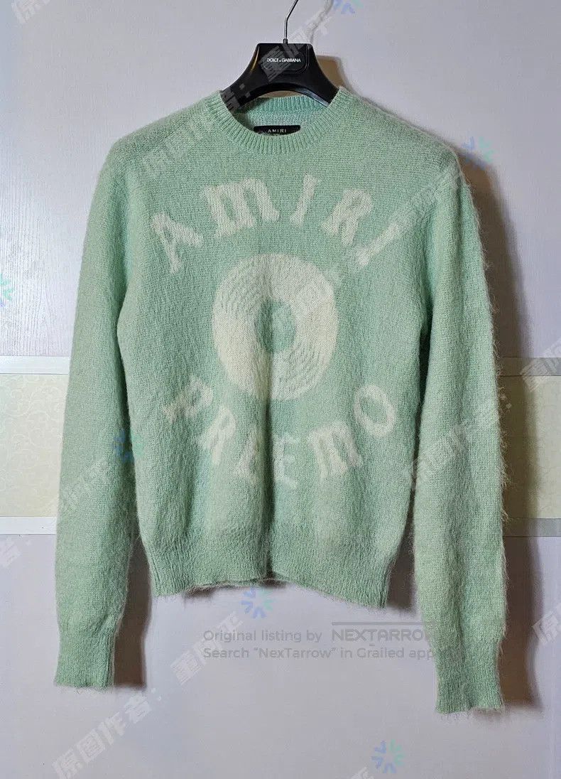 Amiri Amiri Size S Light green mohair sweater Size US S / EU 44-46 / 1 - 3 Thumbnail