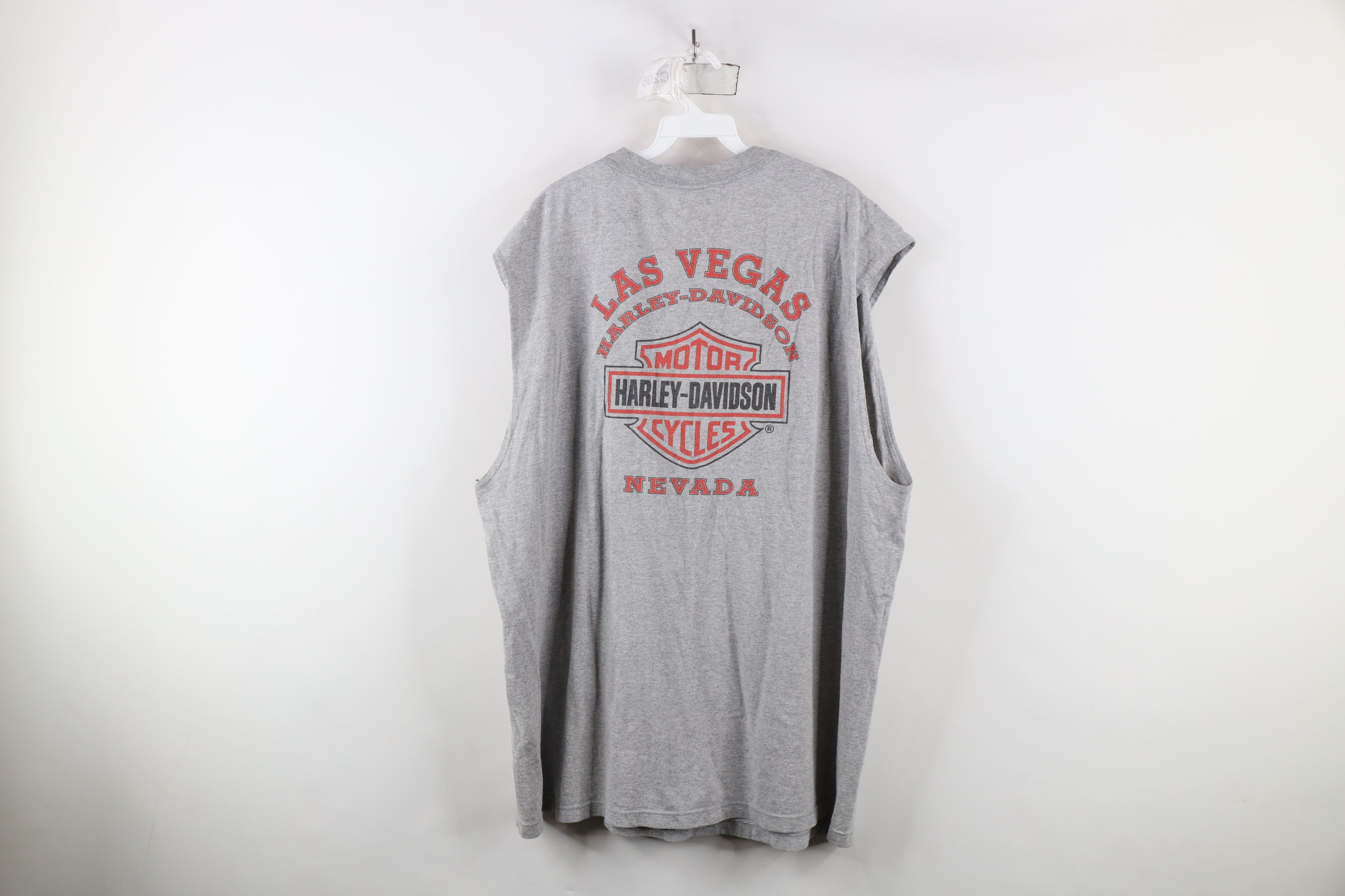Harley Davidson × Vintage Vintage Y2K 2001 Harley Davidson Tank Top T-Shirt Gray USA Size US XXL / EU 58 / 5 - 11 Thumbnail