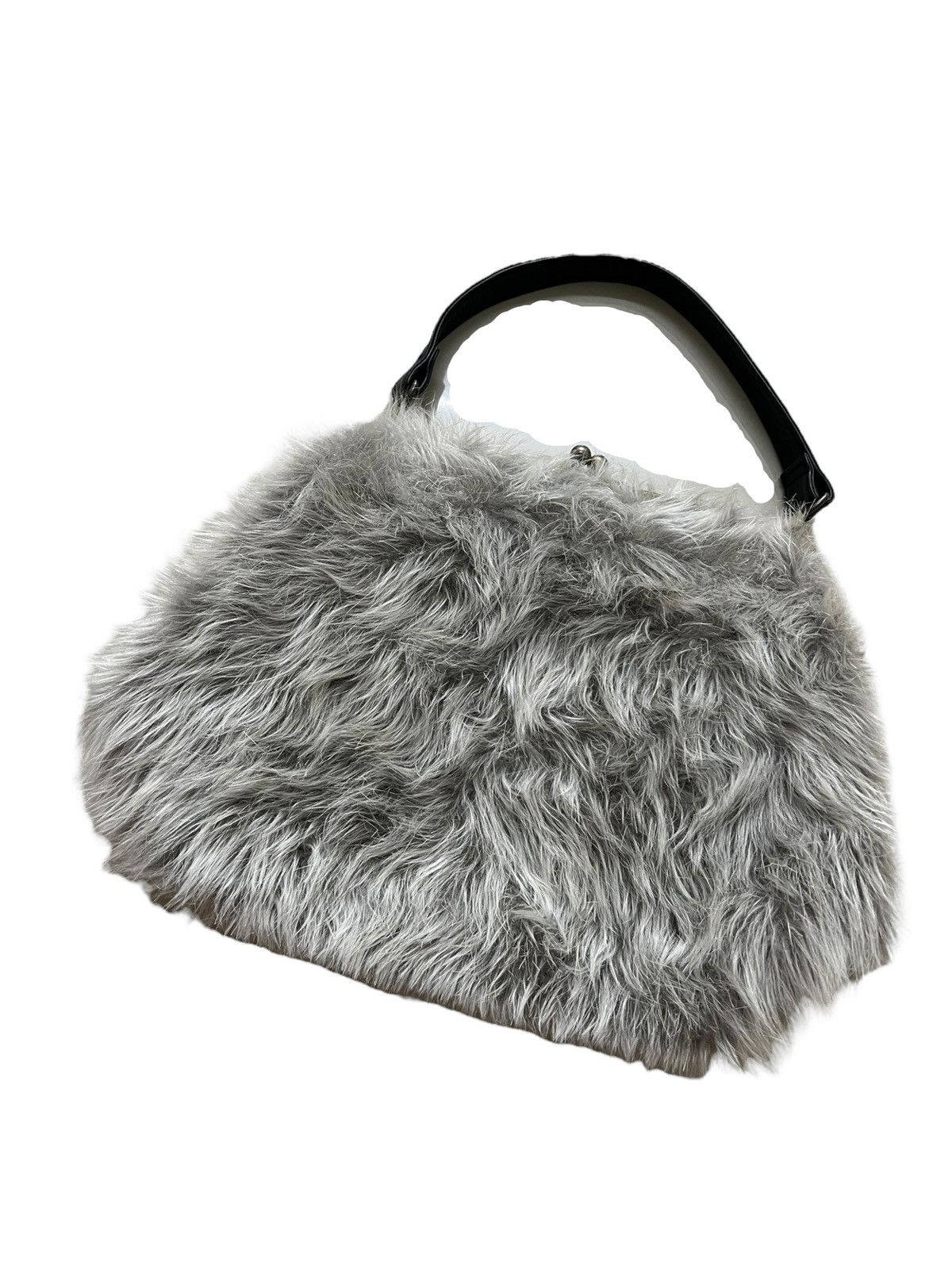Katharine Hamnett London 1990s Katharine Hamnett London Fur Handle Bag Size ONE SIZE - 5 Thumbnail