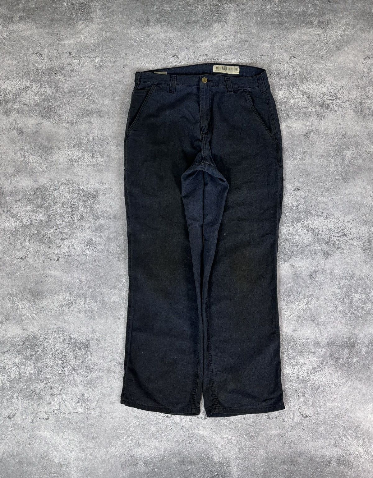 Carhartt Carhartt Men’s Navy Blue Carpenter Pants Dungaree Fit Size US 32 / EU 48 - 2 Thumbnail