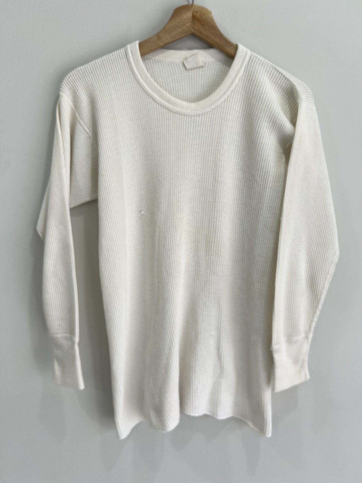 Hanes Vintage Thermal Longsleeve Shirt off white Size US L / EU 52-54 / 3 - 1 Thumbnail