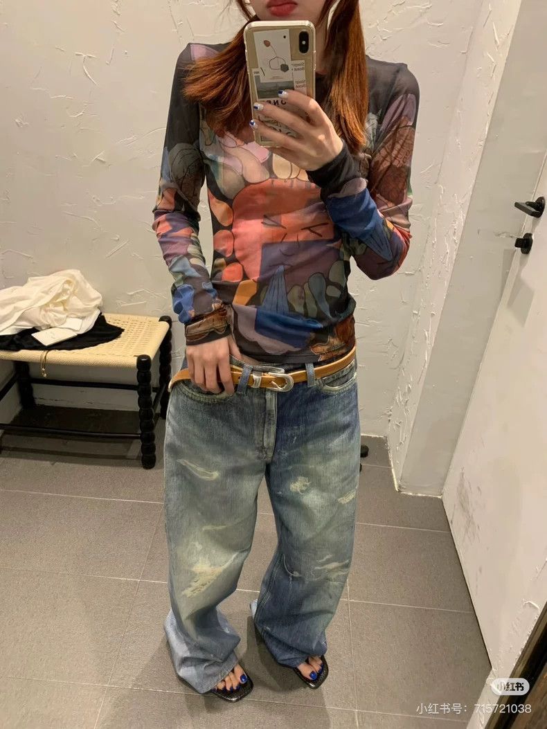 Our Legacy Our Legacy size32 Women's printed skin clothes with net bas Size M / US 6-8 / IT 42-44 - 7 Thumbnail