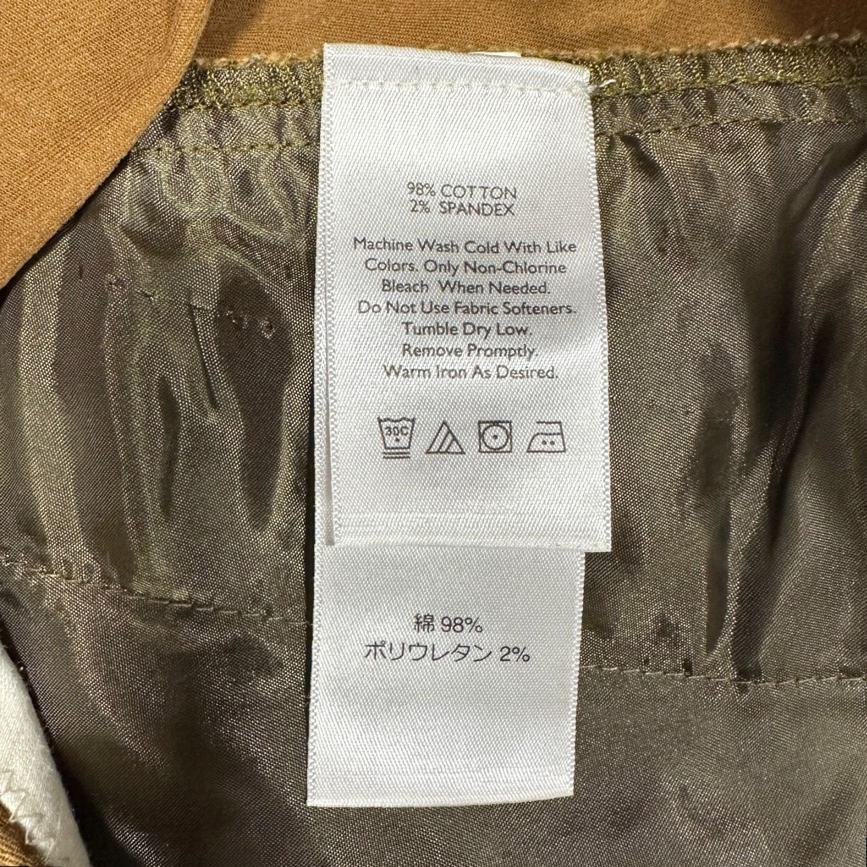 Eddie Bauer Eddie Bauer Pants Womens 6 Brown Cotton Stretch Ankle Flat Front Pockets Slim Tapered Inseam 24.5" Casual Classic Modern Mens Womens Girls Size 28" / US 6 / IT 42 - 5 Thumbnail