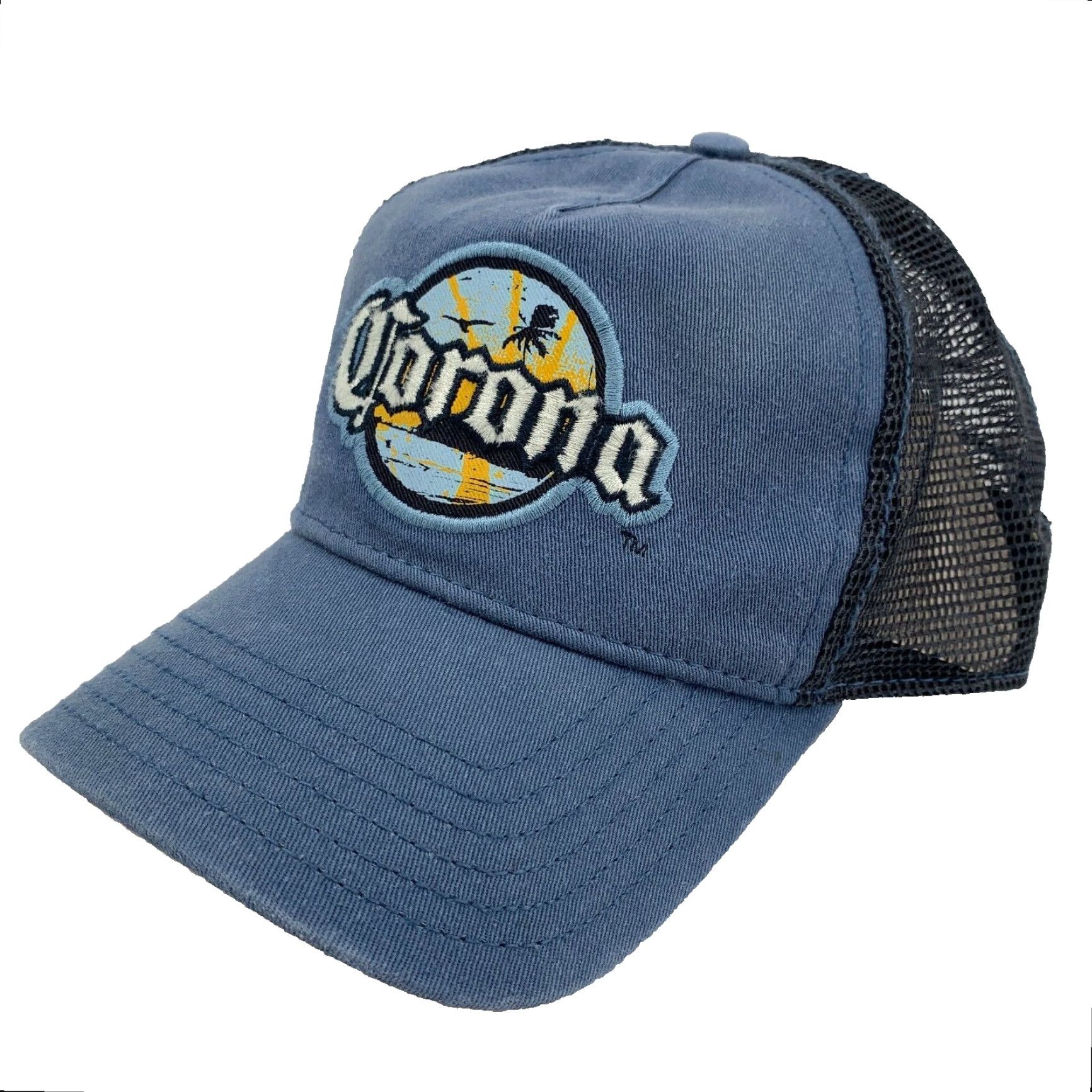 Old Navy Old Navy Corona Extra Adjustable Trucker Hat Men Blue Black NWT Solid Adjustable Outdoor All Season Hats Mens Size ONE SIZE - 2 Thumbnail