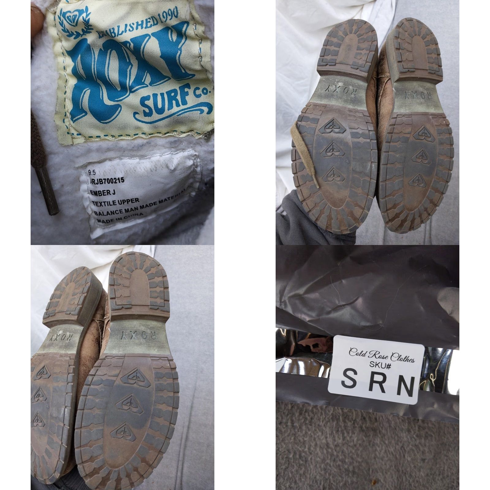 Vintage Roxy Ember J Boots Womens 9.5 Brown Synthetic Mid-Calf Lace Up Faux Fur Winter Casual Combat Shoes Womens US 9.5 EU 40.5 UK 7.5 Brown Size US 10 / IT 40 - 8 Thumbnail