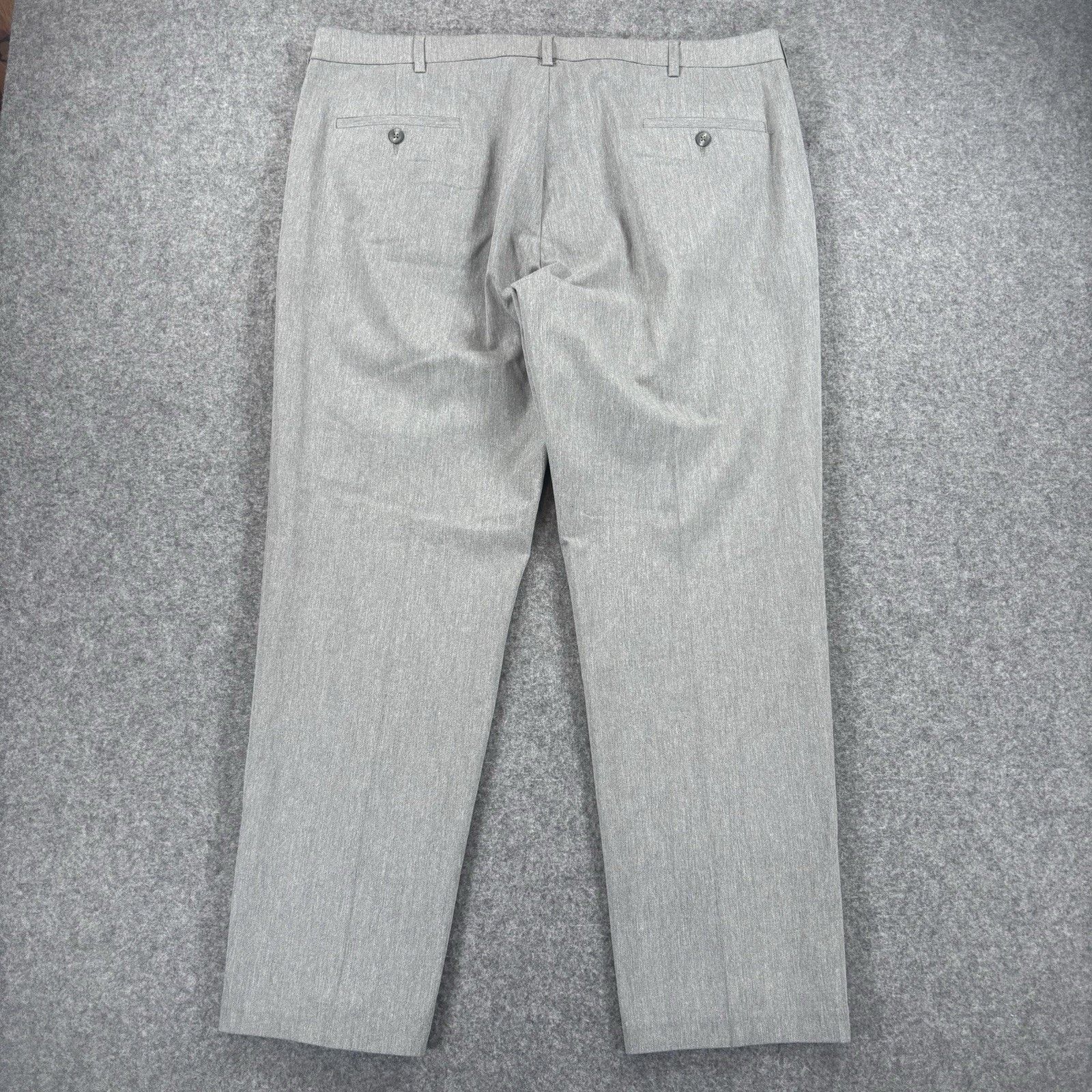 Haggar Haggar Mens Pants 40x30 Straight Grey Perfect Fit Waistband Size US 40 / EU 56 - 6 Thumbnail