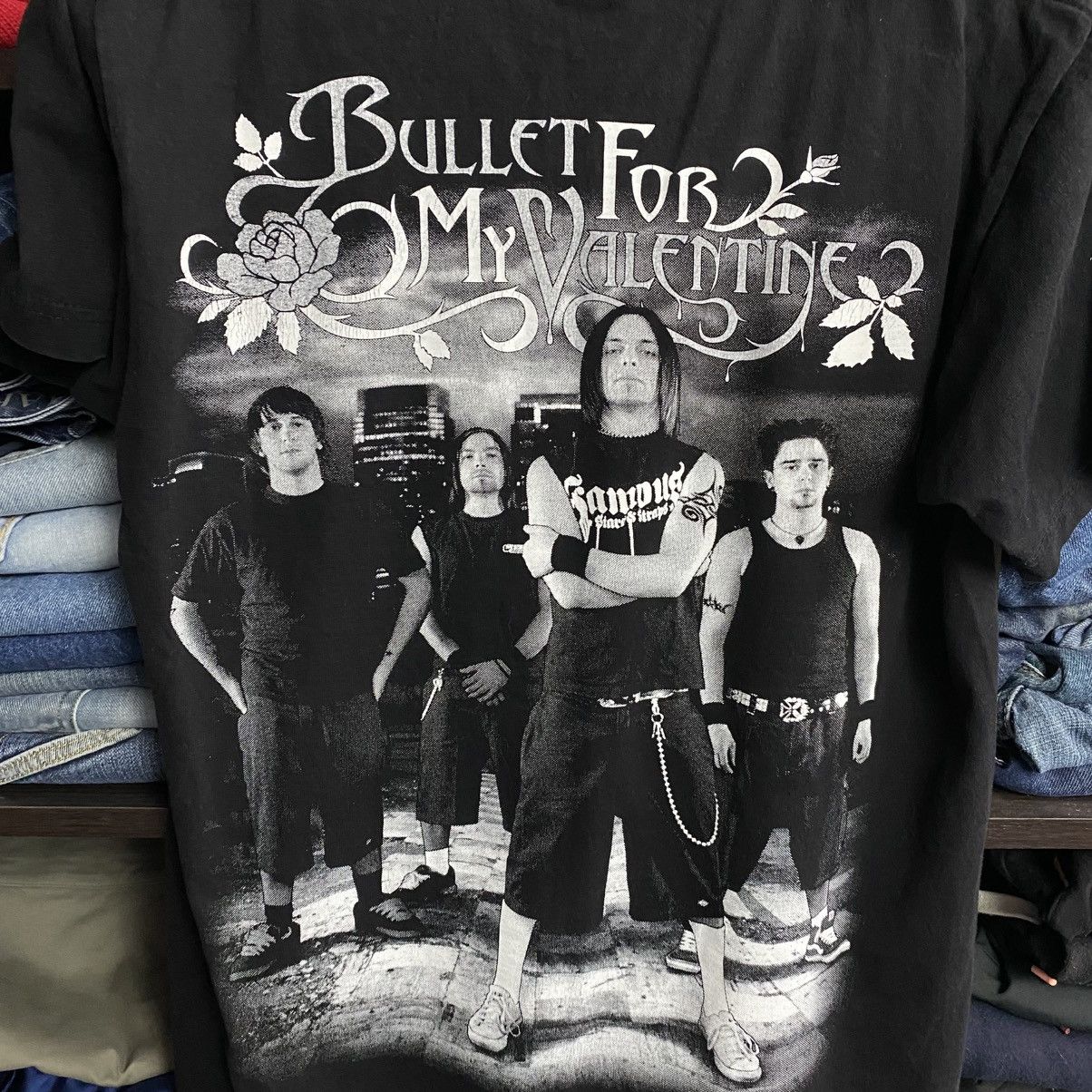 Band Tees Vintage Bullet For My Valentine Big graphic logo 90’s tee Size US S / EU 44-46 / 1 - 8 Thumbnail