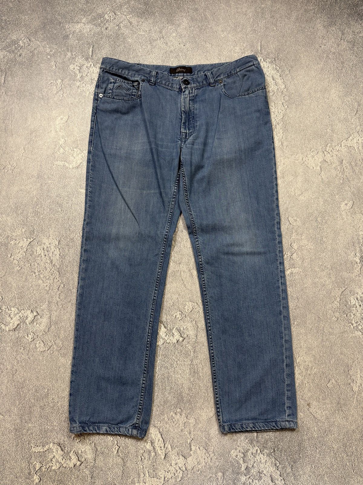 Brioni Mens Vintage Brioni Denim jeans luxury pants distressed Size US 38 / EU 54 - 3 Thumbnail