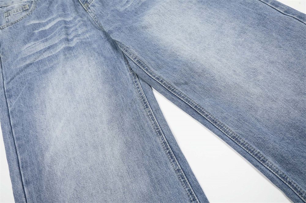 Japanese Brand × Jean Men's retro distressed loose casual straight washed jeans Size US 32 / EU 48 - 5 Thumbnail