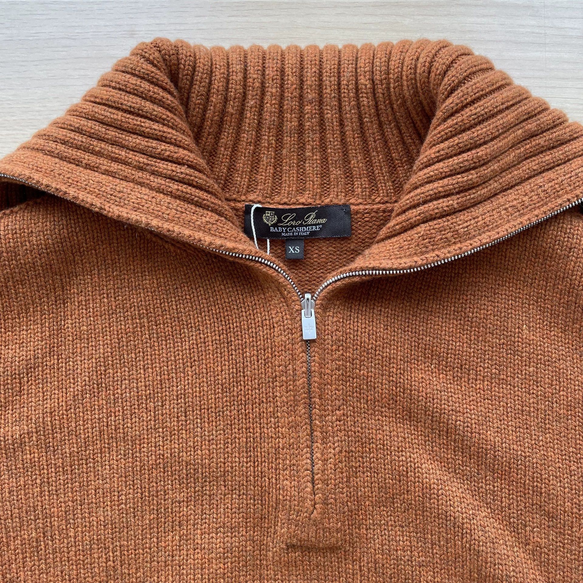 Loro Piana Loro Piana Collared LS Crew Sweater Women's Caramel XS Size XS / US 0-2 / IT 36-38 - 4 Thumbnail
