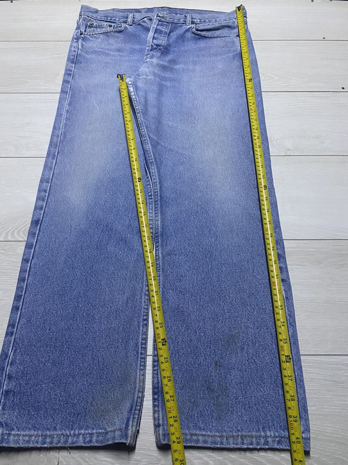Levi's Vintage Levis 501 Big E Light Wash Y2K Jeans Size US 35 - 14 Thumbnail