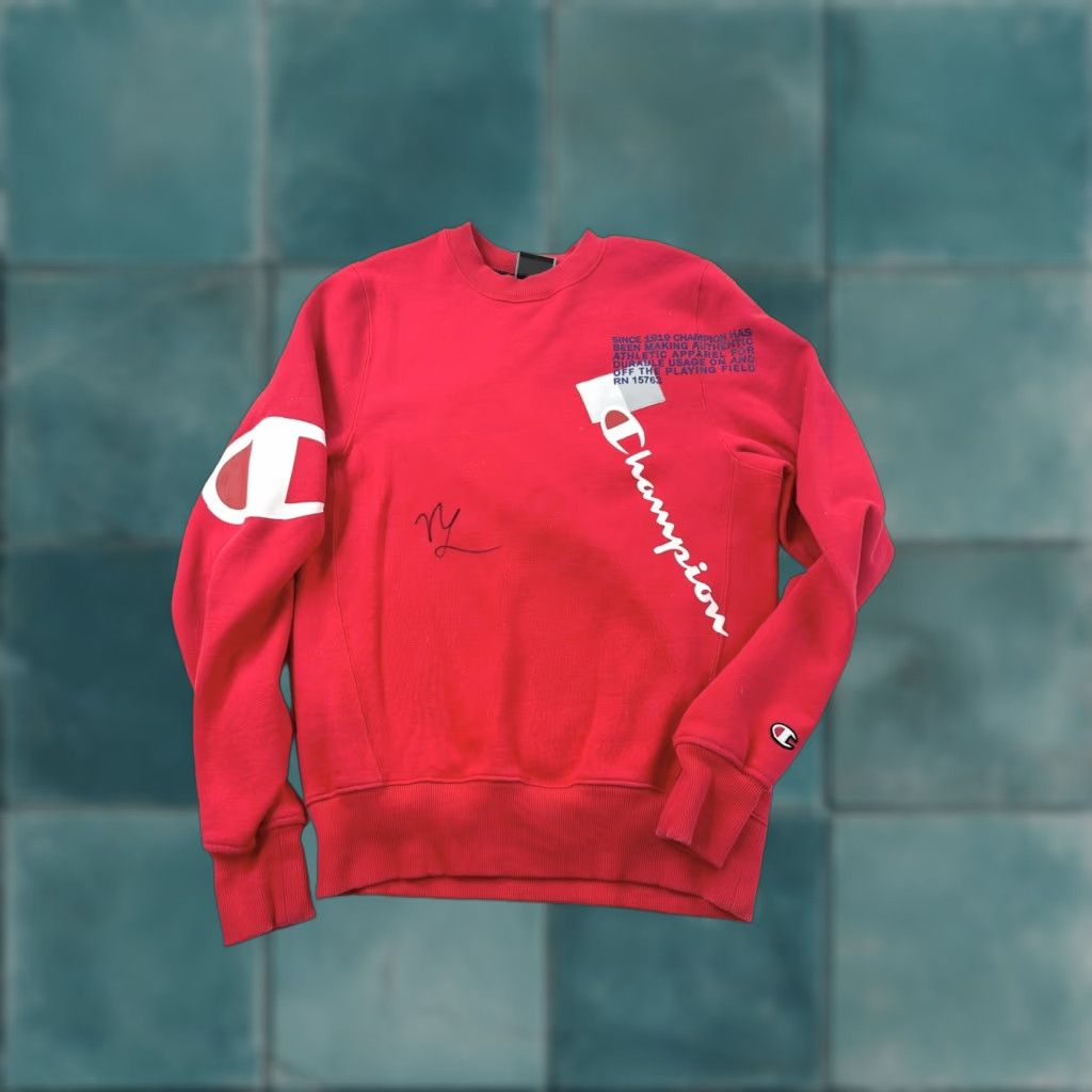 Champion Champion Sweatshirt Mens Small Red Crew Neck Size US S / EU 44-46 / 1 - 1 Thumbnail