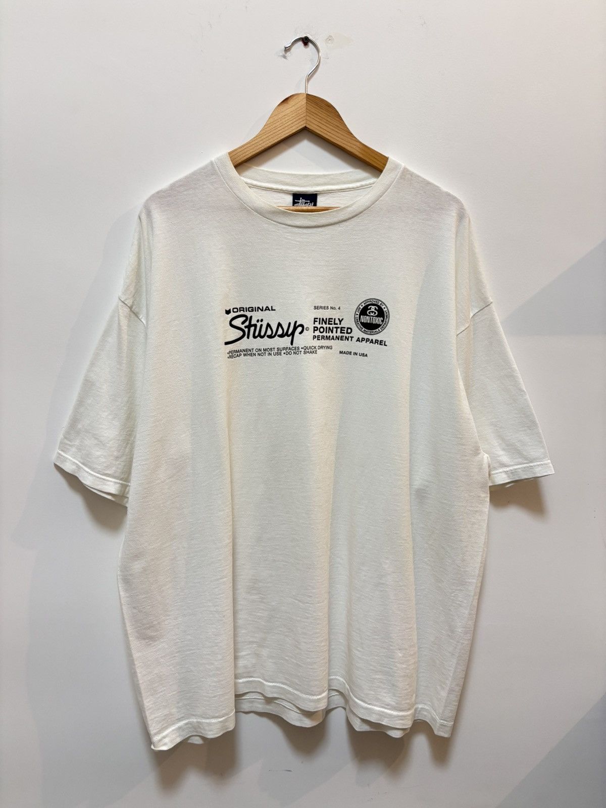 Stussy Vintage 90's Stussy Sharpie Pen Tee Size US XXL / EU 58 / 5 - 1 Thumbnail