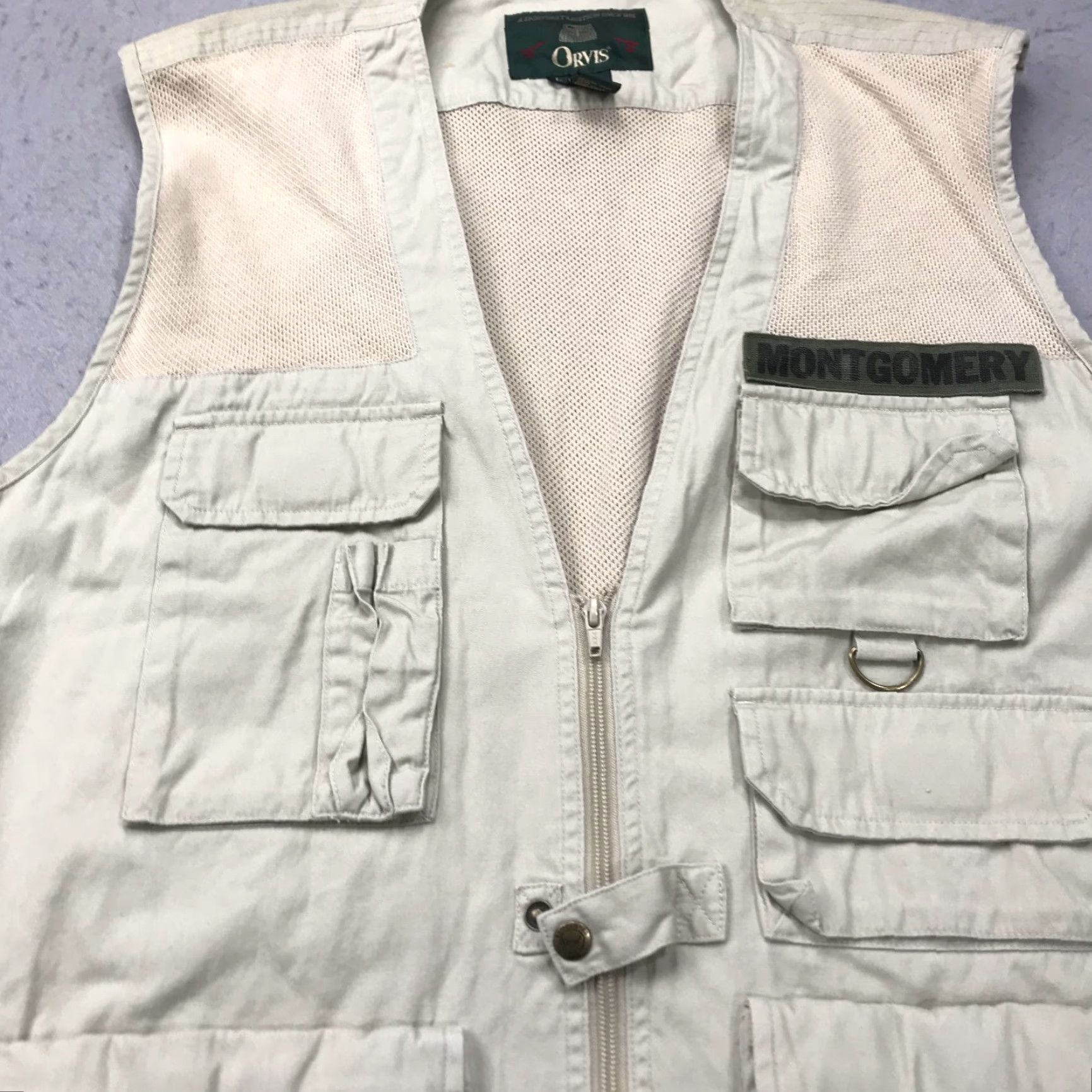 Orvis VINTAGE Orvis Vest Mens Large Safari Photographer Cargo Fisherman Utility Zip Vest Size US L / EU 52-54 / 3 - 2 Thumbnail