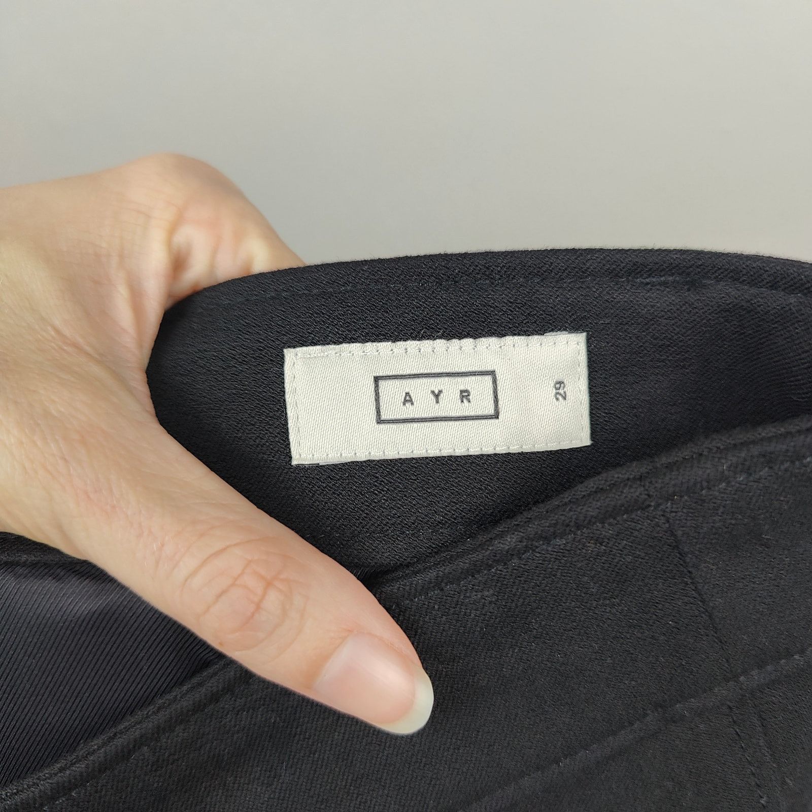 Other Ayr Pants Womens 29 Black Straight Leg Office Preppy Size 29" - 6 Thumbnail