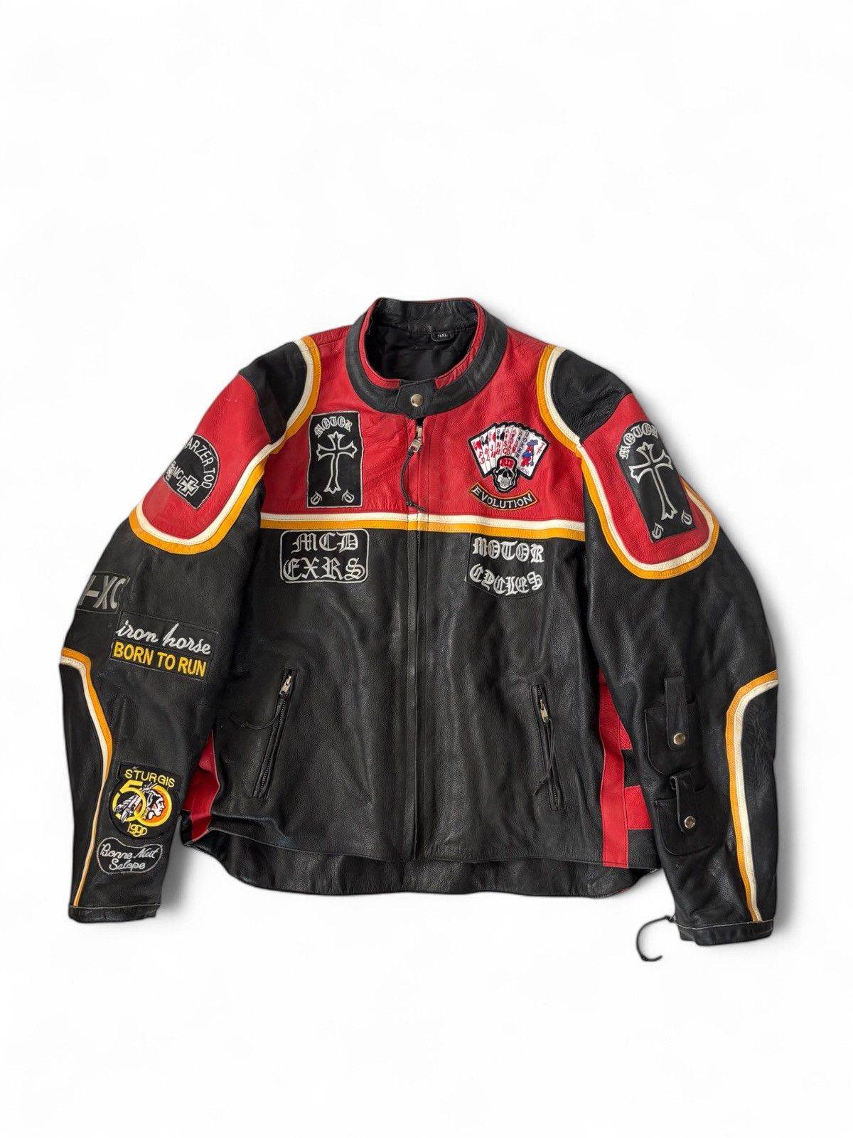 Vintage Vintage Motor Evolution Racing leather jacket Size US XXL / EU 58 / 5 - 1 Thumbnail