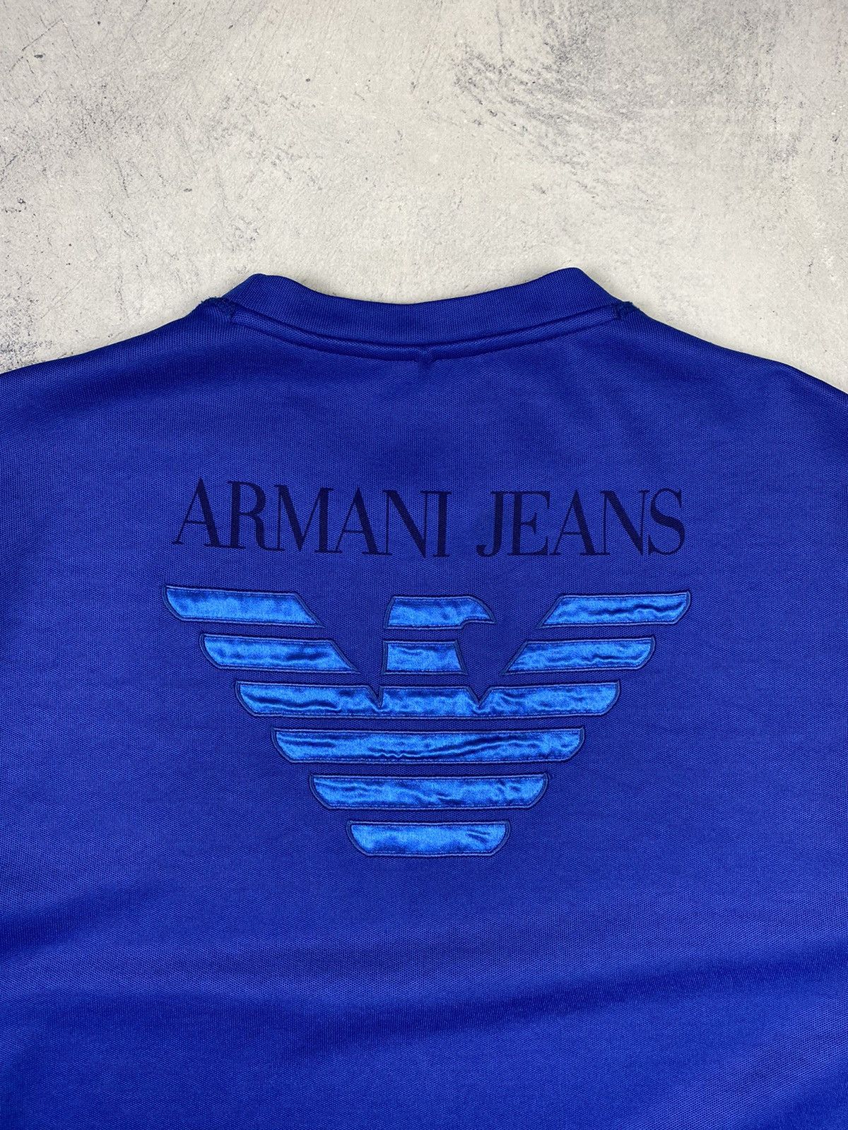 Armani × Emporio Armani Armani Jeans Big Logo Y2K Sweatshirt Sweater Size XXL Size US XXL / EU 58 / 5 - 3 Thumbnail