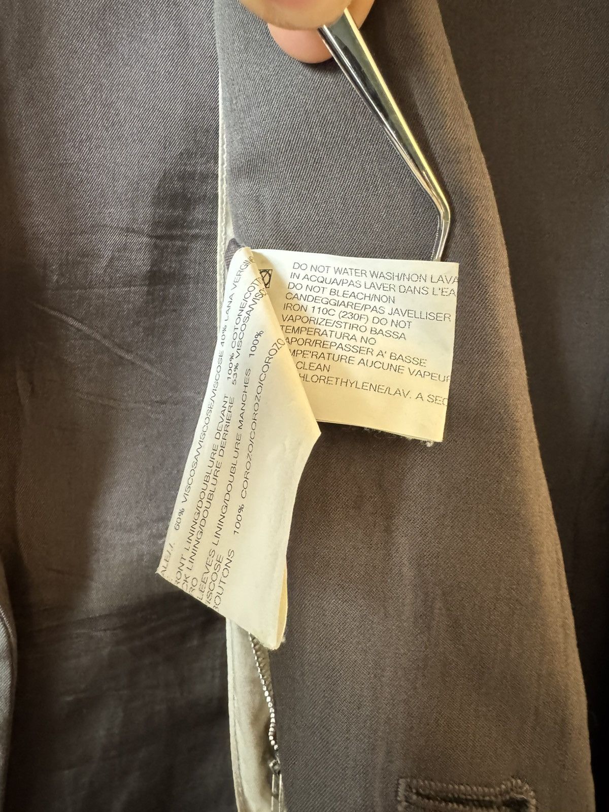 Rick Owens Rick Owens blazer in Dark Dust Size 48S - 12 Thumbnail