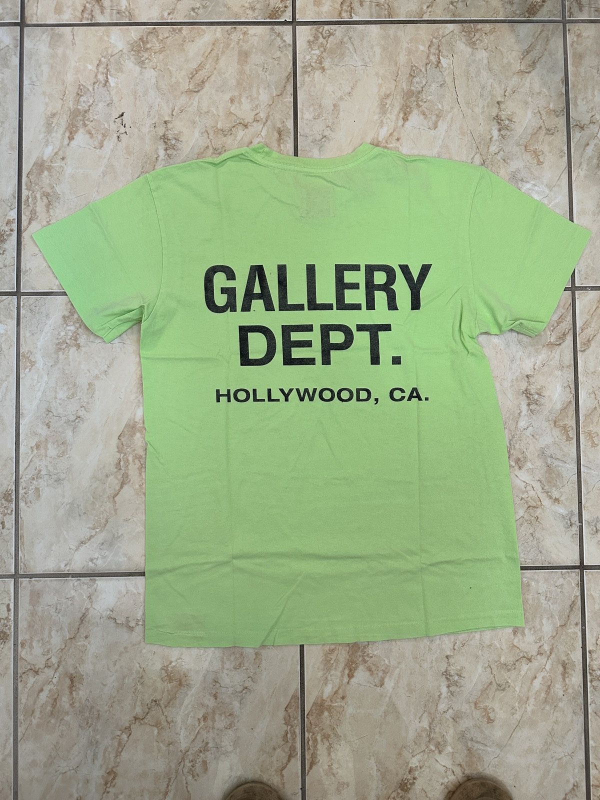 Gallery Dept. Gallery Dept. Vintage Souvenir Logo “ Lime Green “ Size US M / EU 48-50 / 2 - 2 Thumbnail