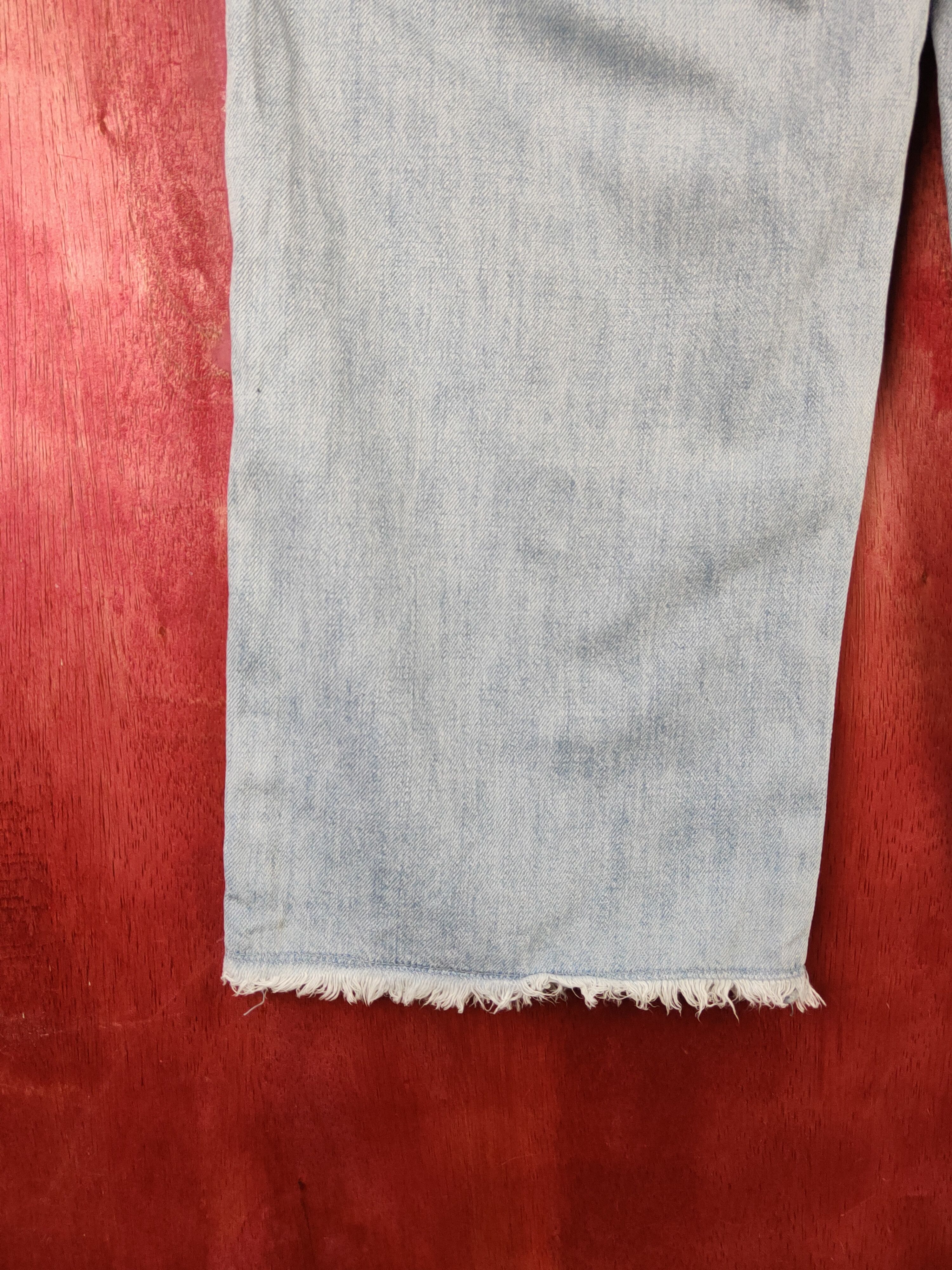 Japanese Brand Earth Music&Ecology Blue Distressed Ripped Jeans#S2146 Size 26" / US 2 / IT 38 - 9 Thumbnail