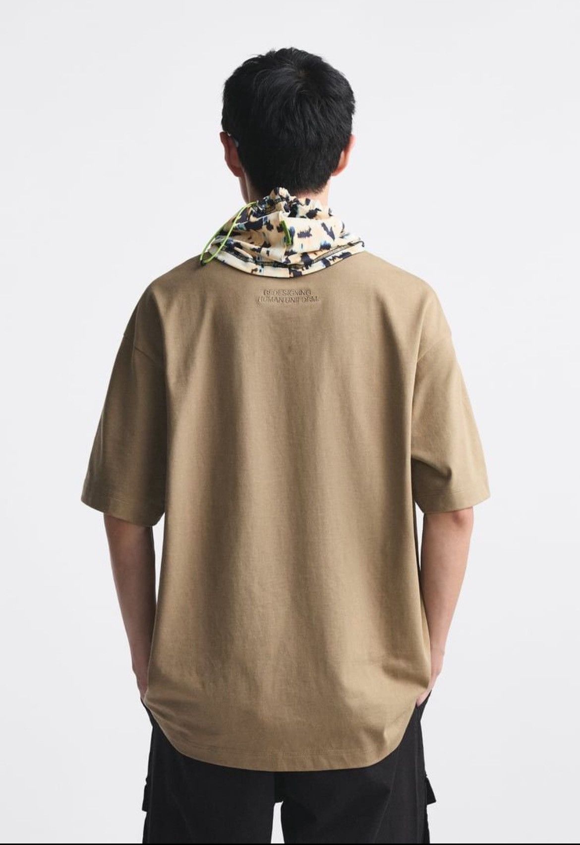 Rhude × Zara RHUDE x Zara NEW T-Shirt taupe brown shirt logo SIZE M Size US M / EU 48-50 / 2 - 4 Thumbnail