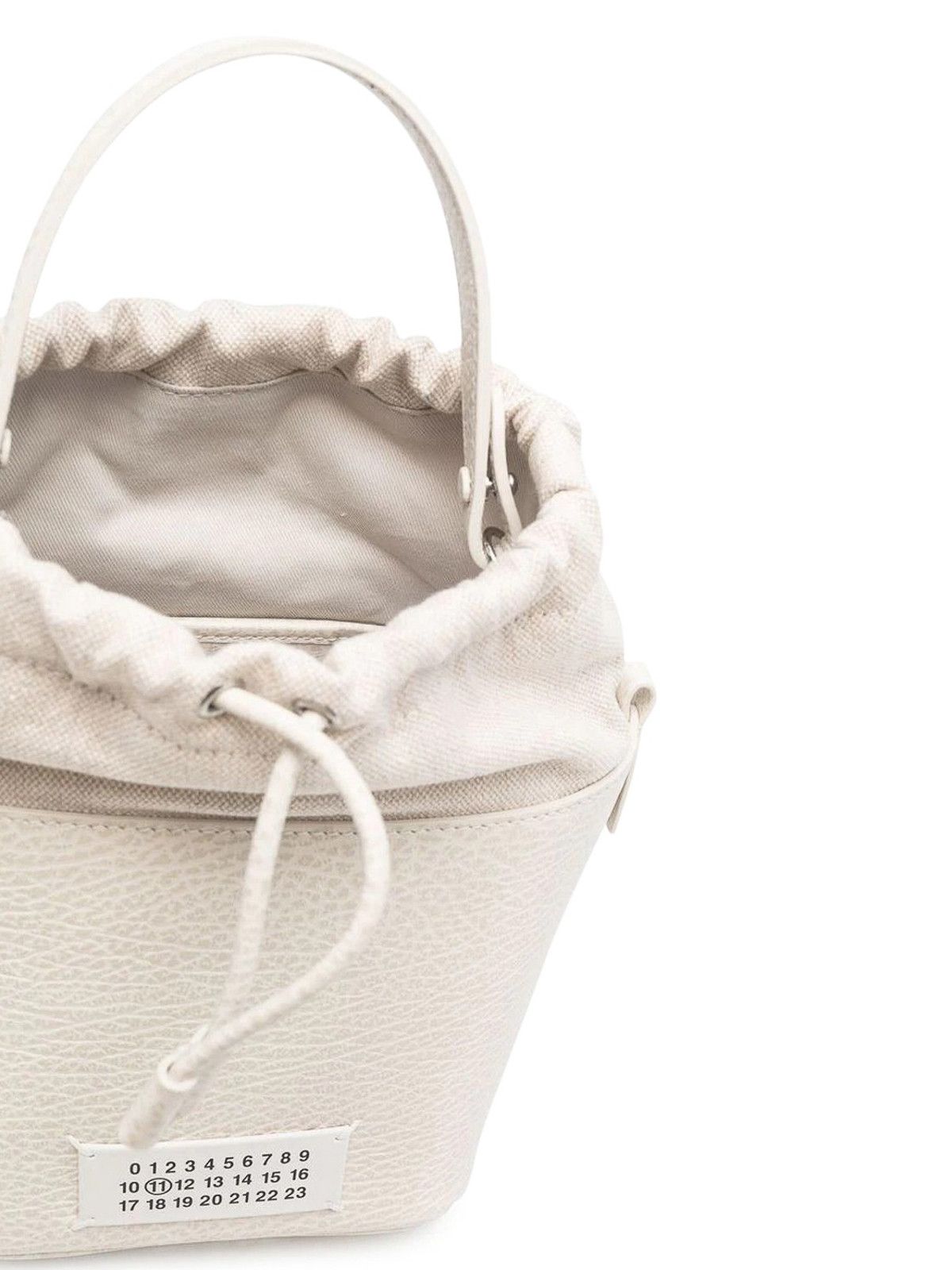 Maison Margiela o1s22i1n1124 Size: OS / 5ac Bucket Bag in Beige Size ONE SIZE - 4 Thumbnail