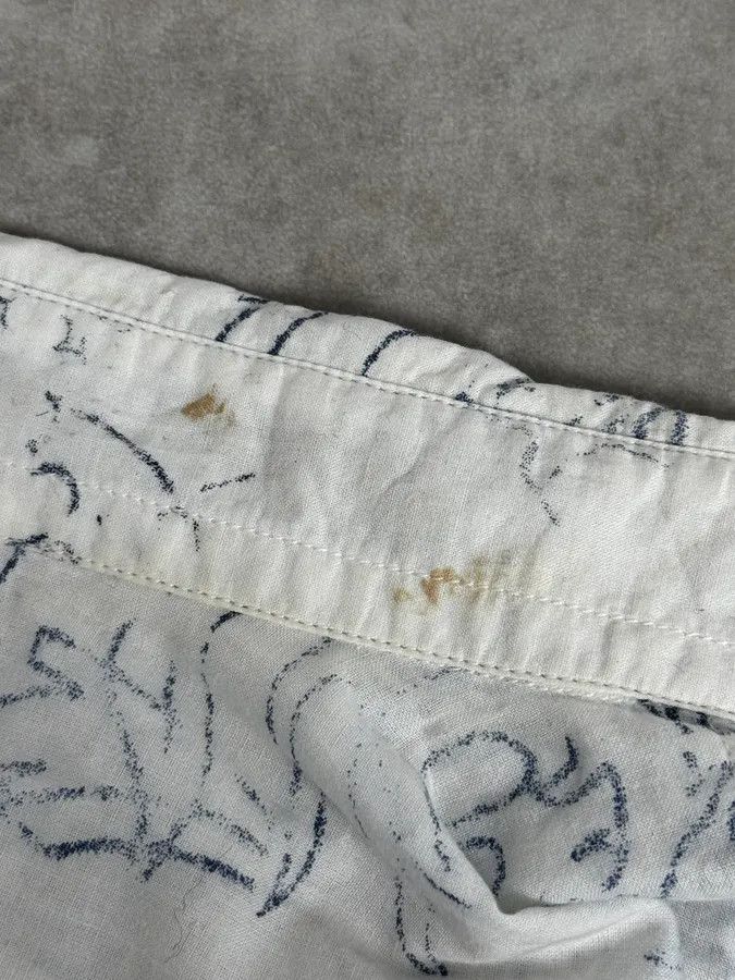 Marithe + Francois Girbaud 2000s Marithé + François Girbaud Aged Tattoo White Shirt Size US M / EU 48-50 / 2 - 11 Thumbnail