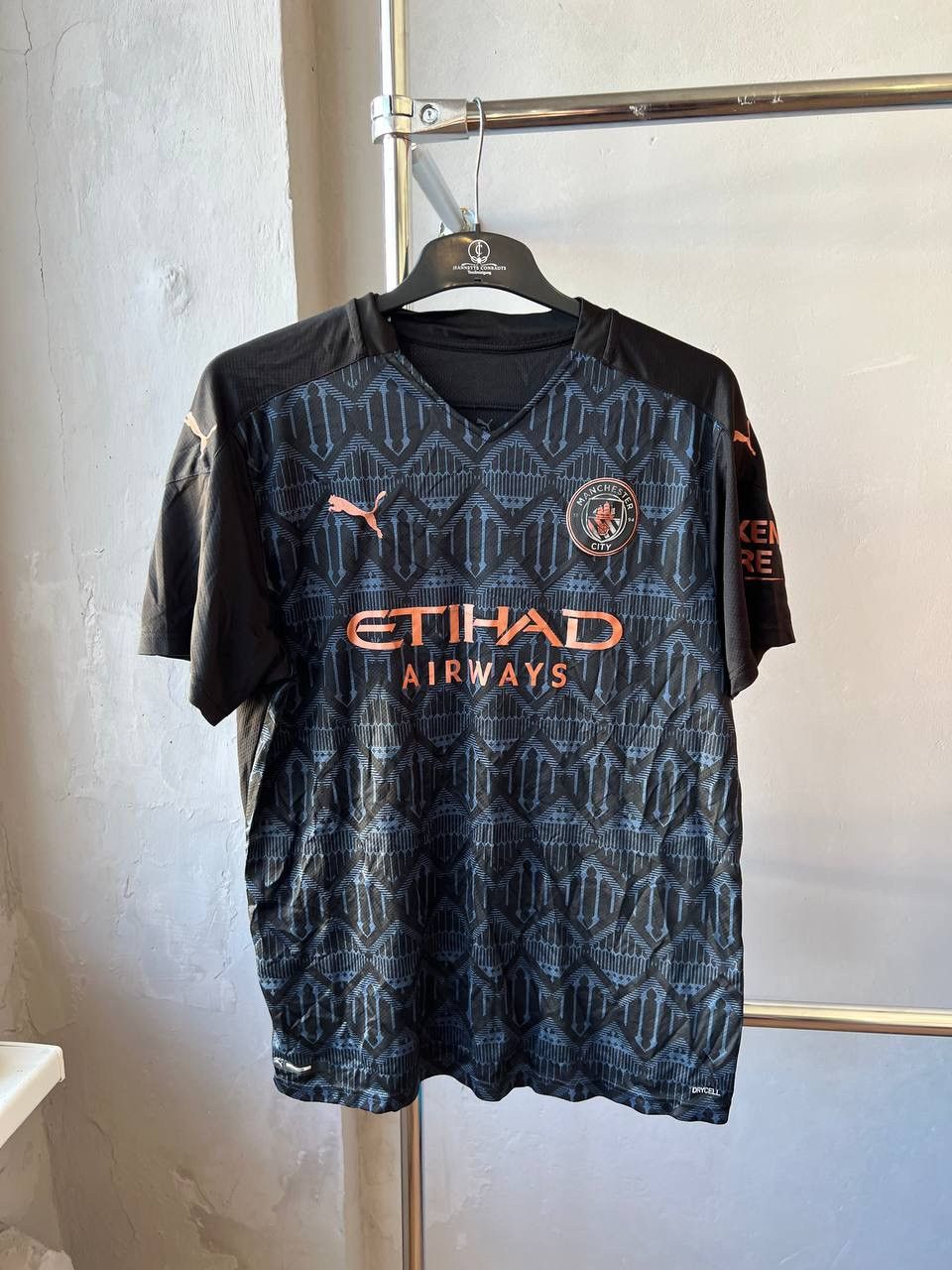 Puma 2019/20 MANCHESTER CITY AWAY SOCCER JERSEY FOOTBALL SHIRT XL Size US XL / EU 56 / 4 - 2 Thumbnail