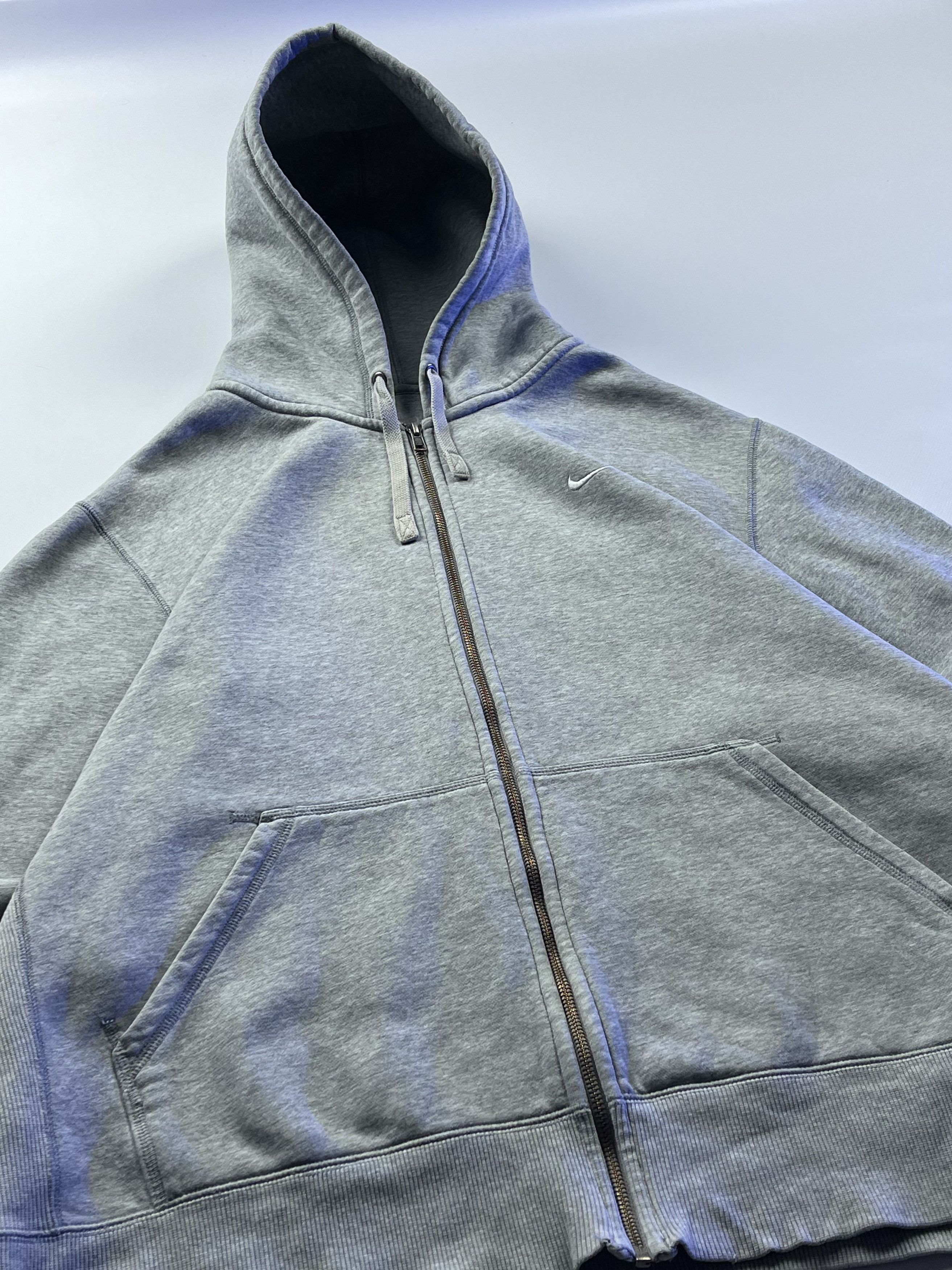 Nike × Vintage Vintage! Nike Basic Zip Through Hoodie Size US XXL / EU 58 / 5 - 3 Thumbnail