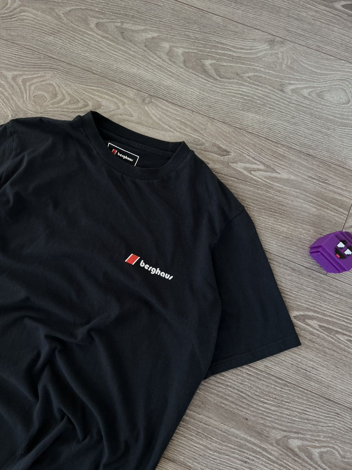 Berghaus Berghaus Big Logo Gorpcore Pima Cotton Black T-Shirt Size US XL / EU 56 / 4 - 13 Thumbnail