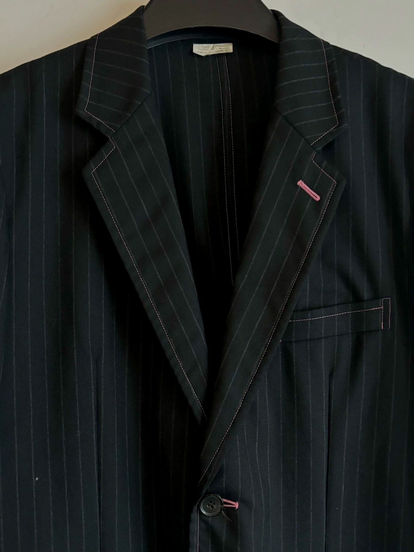 Comme des Garcons Comme Des Garcons Homme Deux S/S13 Pink Stitch Suit S Size US S / EU 44-46 / 1 - 3 Thumbnail