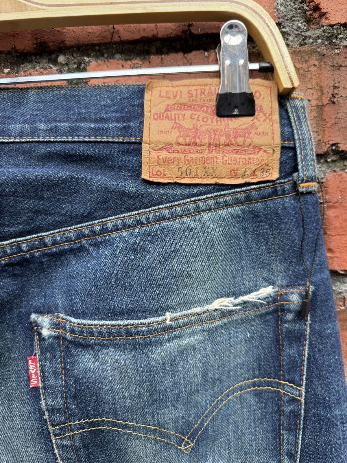 Levi's Vintage Clothing W32x33 vintage levi’s 501xx redline big E made in USA Size US 32 / EU 48 - 6 Thumbnail