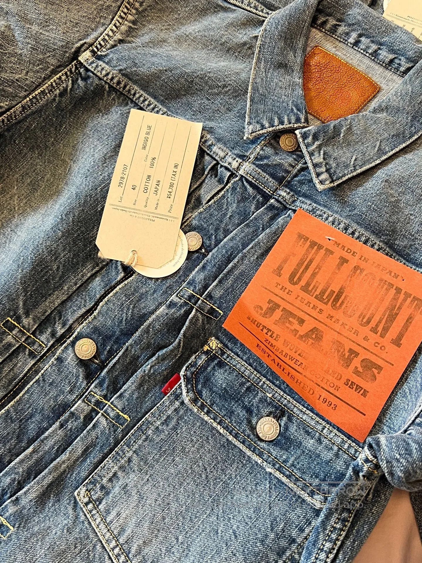 Full Count & Co. FULLCOUNT Washed Type1 Denim Jacket. Size US XXS / EU 40 - 2 Thumbnail