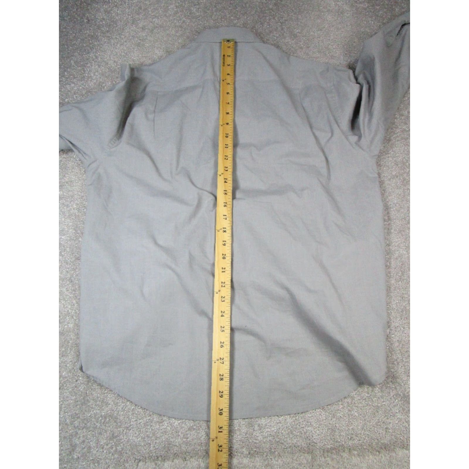 Tommy Bahama Tommy Bahama Island Zone Shirt Mens Large Gray Cotton Button-Up (Long Sleeve) Regular Fit Button-Down Collar Mens Size US L / EU 52-54 / 3 - 7 Thumbnail