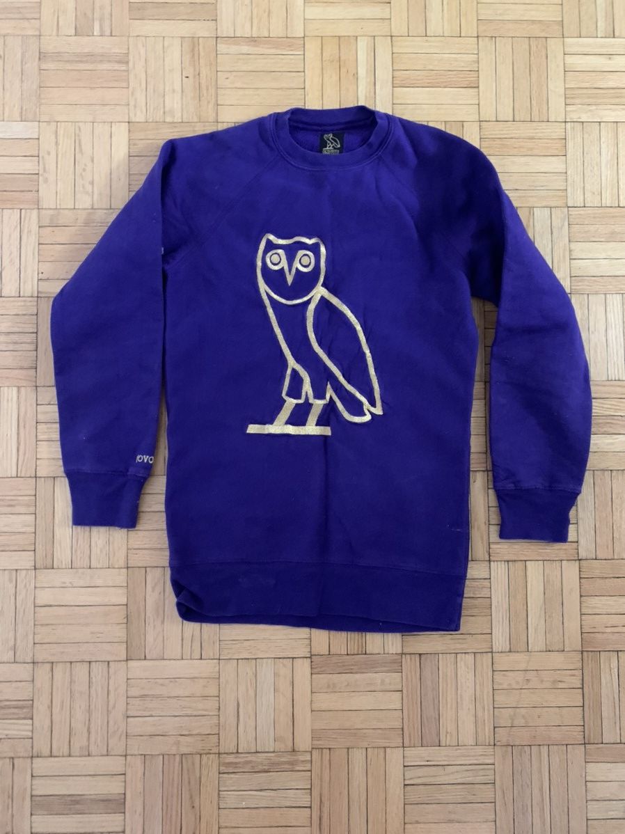 image of Drake Ovo Octobers Very Own Purple Jumper, Men's (Size XS)