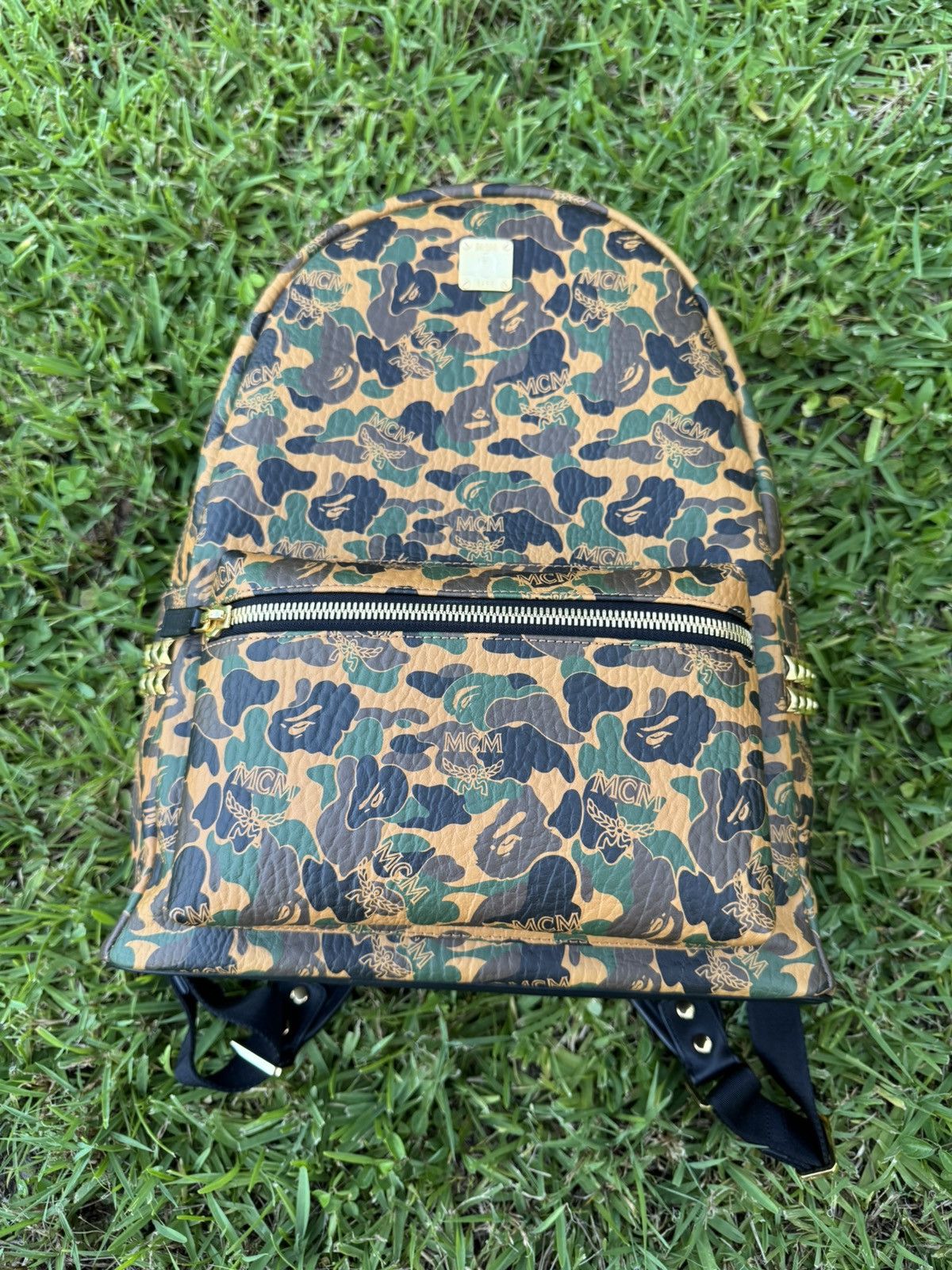 Bape × MCM MCM & BAPE Stark Visetos Camo Backpack *MINT* Size ONE SIZE - 1 Thumbnail