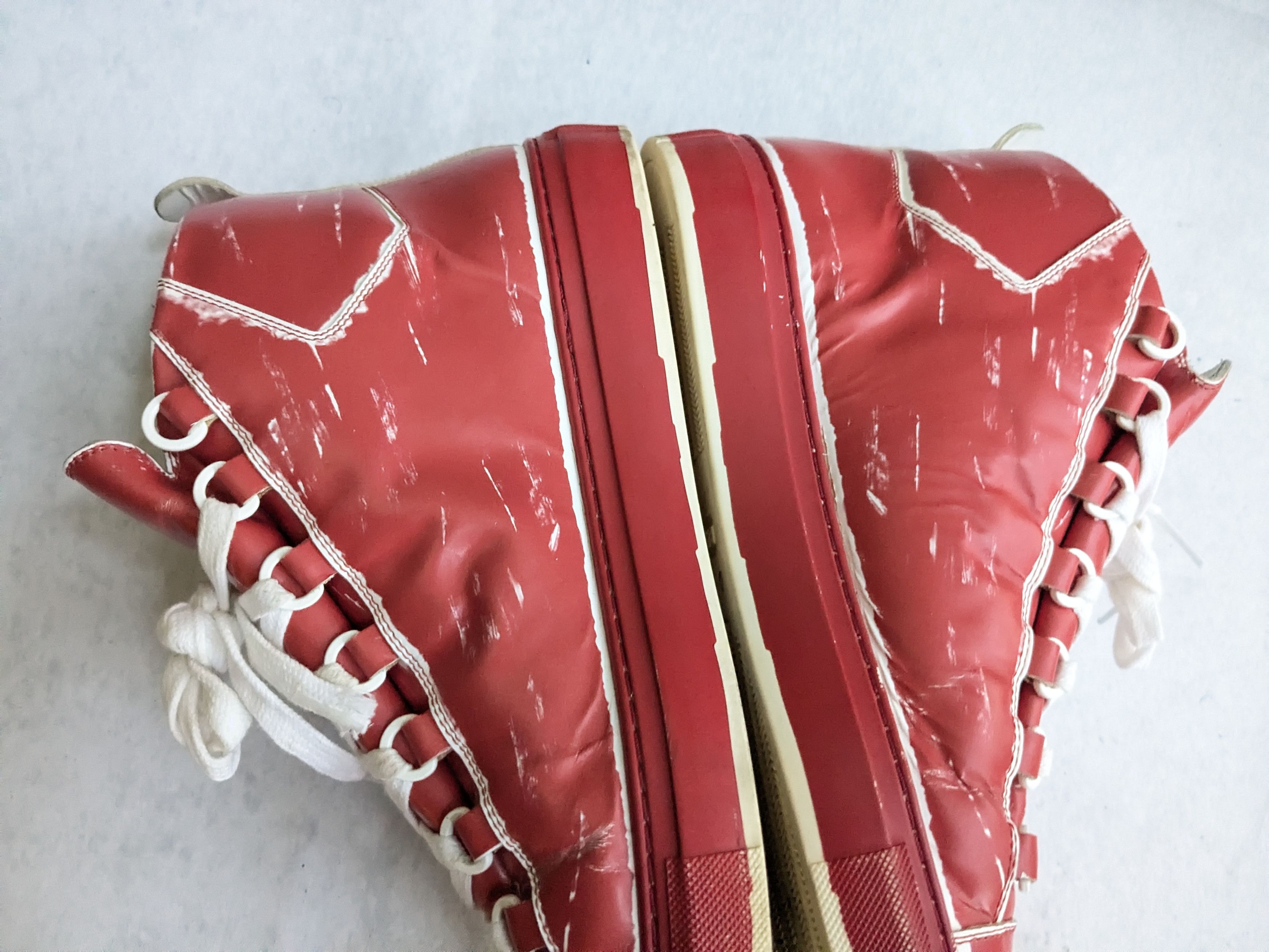 Balenciaga Balenciaga Arena Sneakers Red White 10 High Tops Leather Size US 10 / EU 43 - 9 Thumbnail