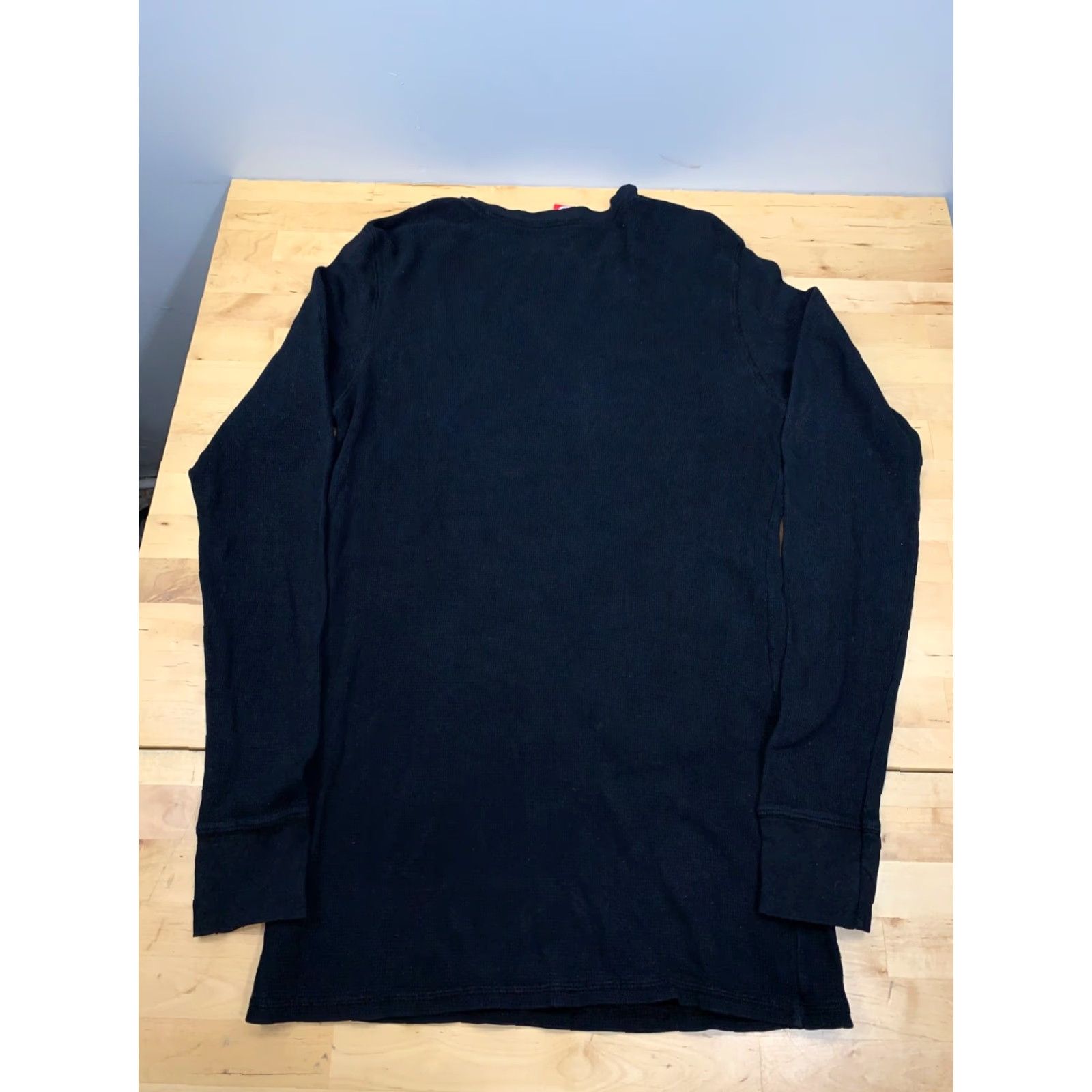Element VINTAGE Element Thermal Shirt Mens Black Long Sleeve Waffle Knit USA 5653 Size US M / EU 48-50 / 2 - 2 Thumbnail
