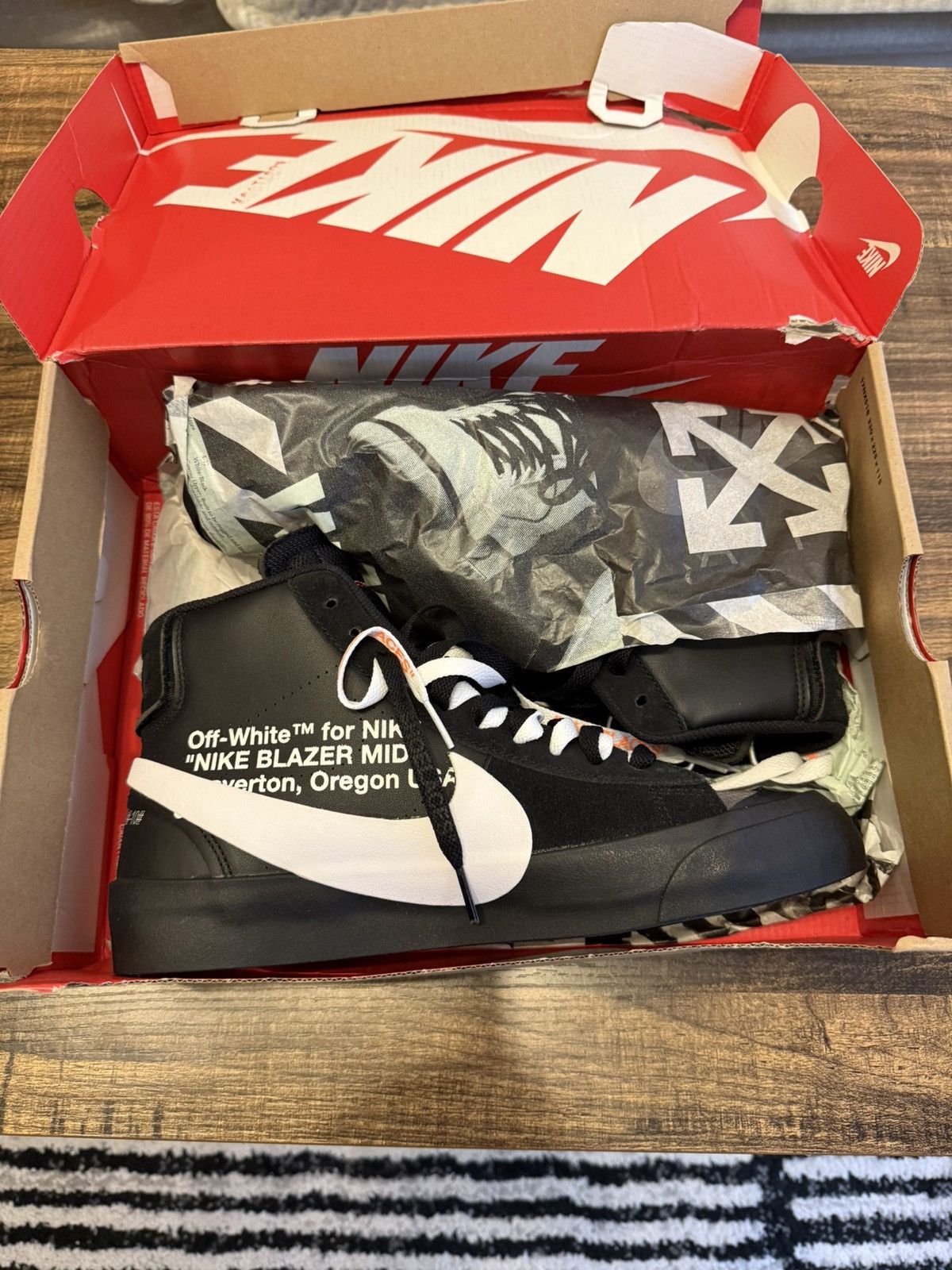 Nike × Off-White The 10 Nike Blazer Mid Grim Reaper Off-White Size US 9 / EU 42 - 1 Thumbnail