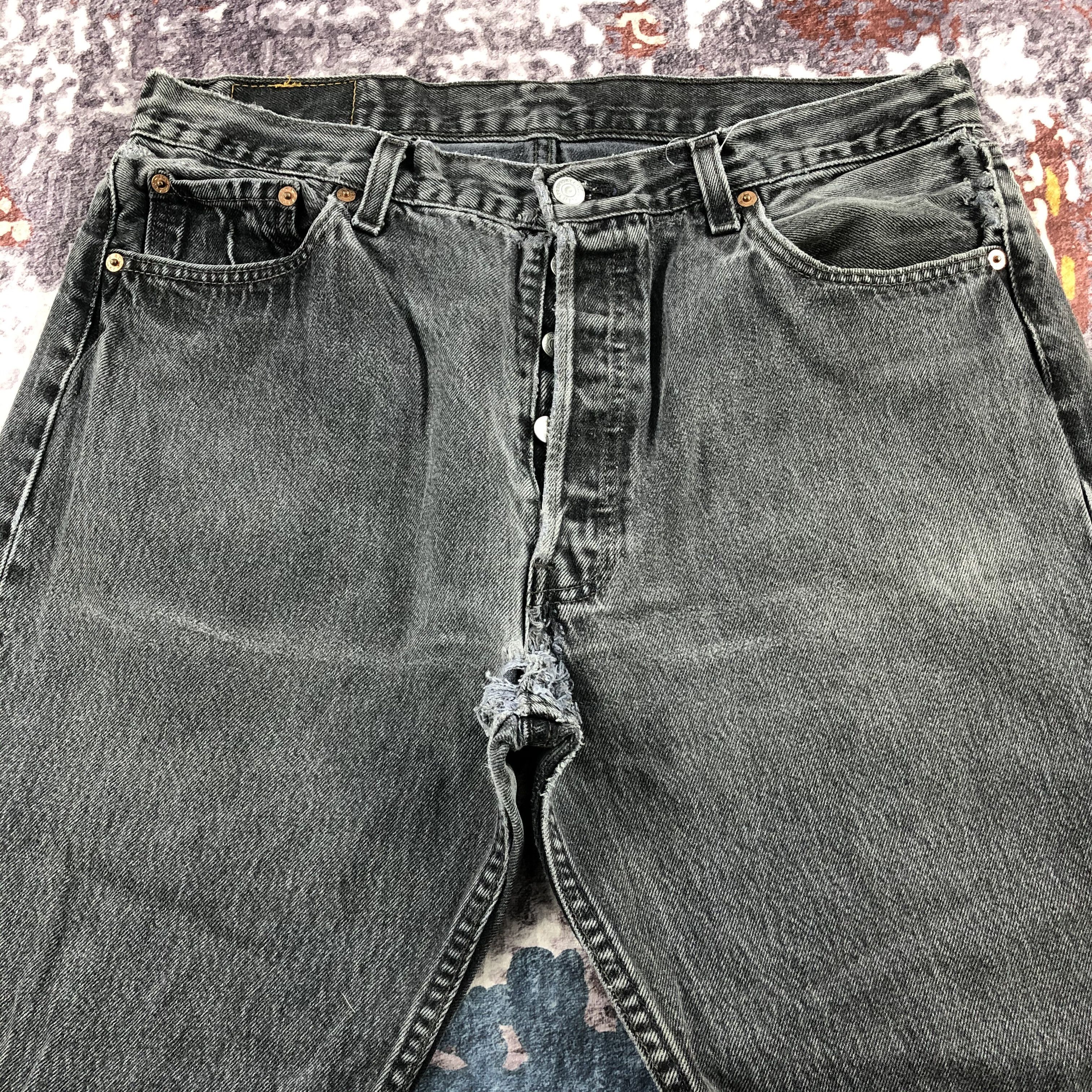 Levi's × Vintage 90s Vintage Levis 501 Earth Tone Jeans-JM2357 Size US 35 - 3 Thumbnail