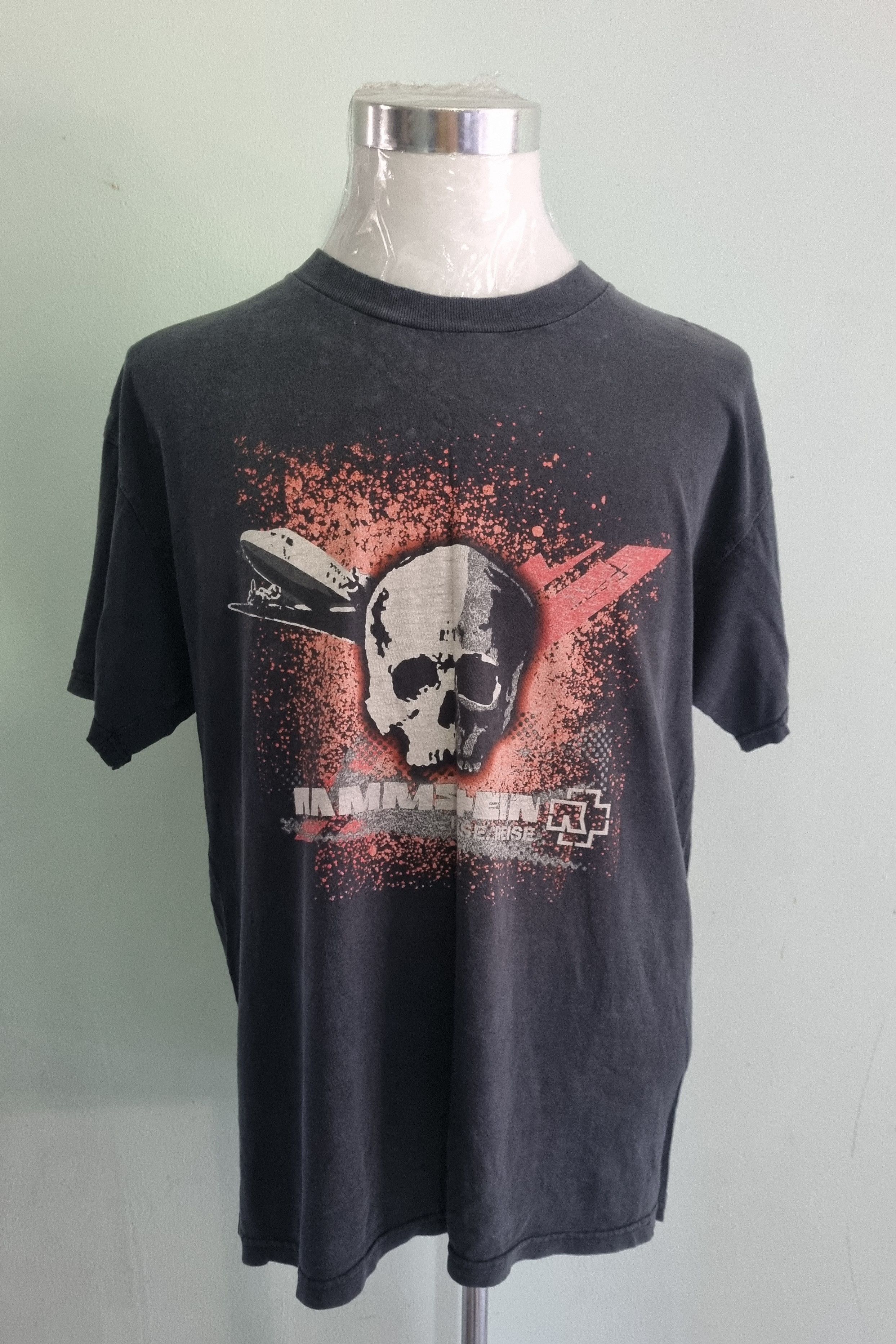 Band Tees × Vintage Rammstein Band Tee T shirt Big Logo Rick Tee Metal Size US L / EU 52-54 / 3 - 1 Thumbnail